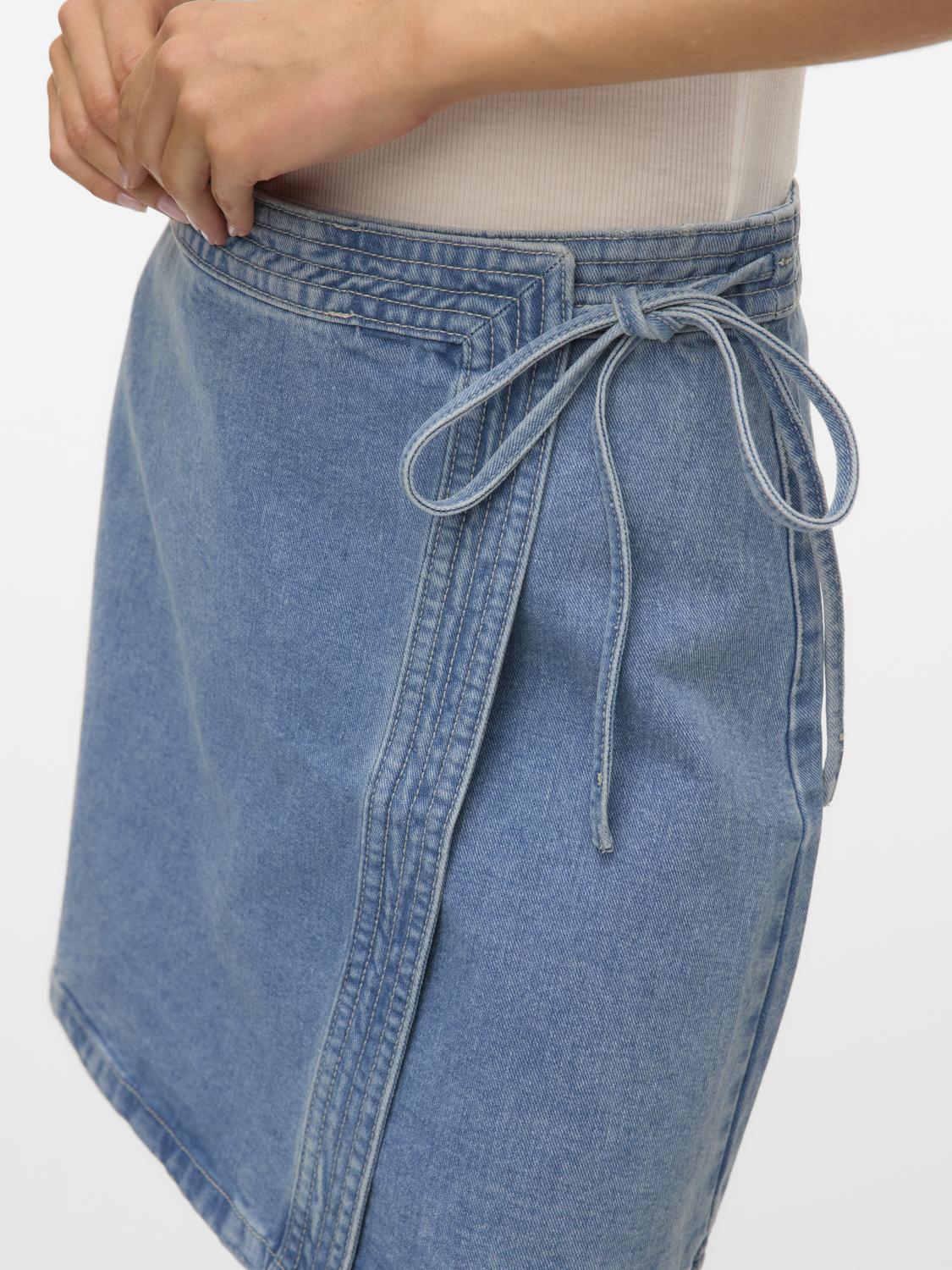 VMLIZA Short Skirt - Medium Blue Denim - VERO MODA & VILA Bergvik