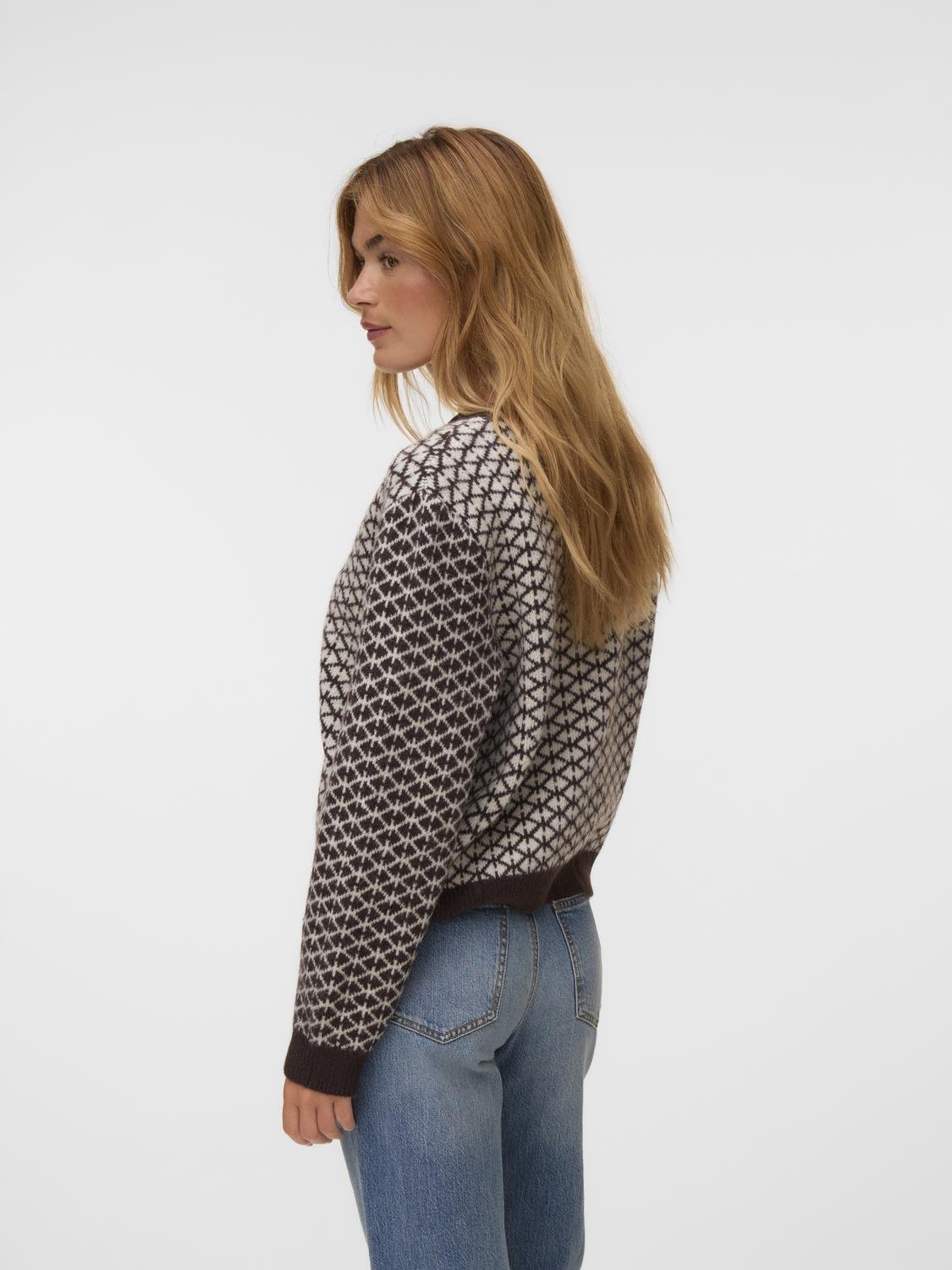 VMLOVE Knitted Cardigan - Chocolate Torte - VERO MODA & VILA Bergvik