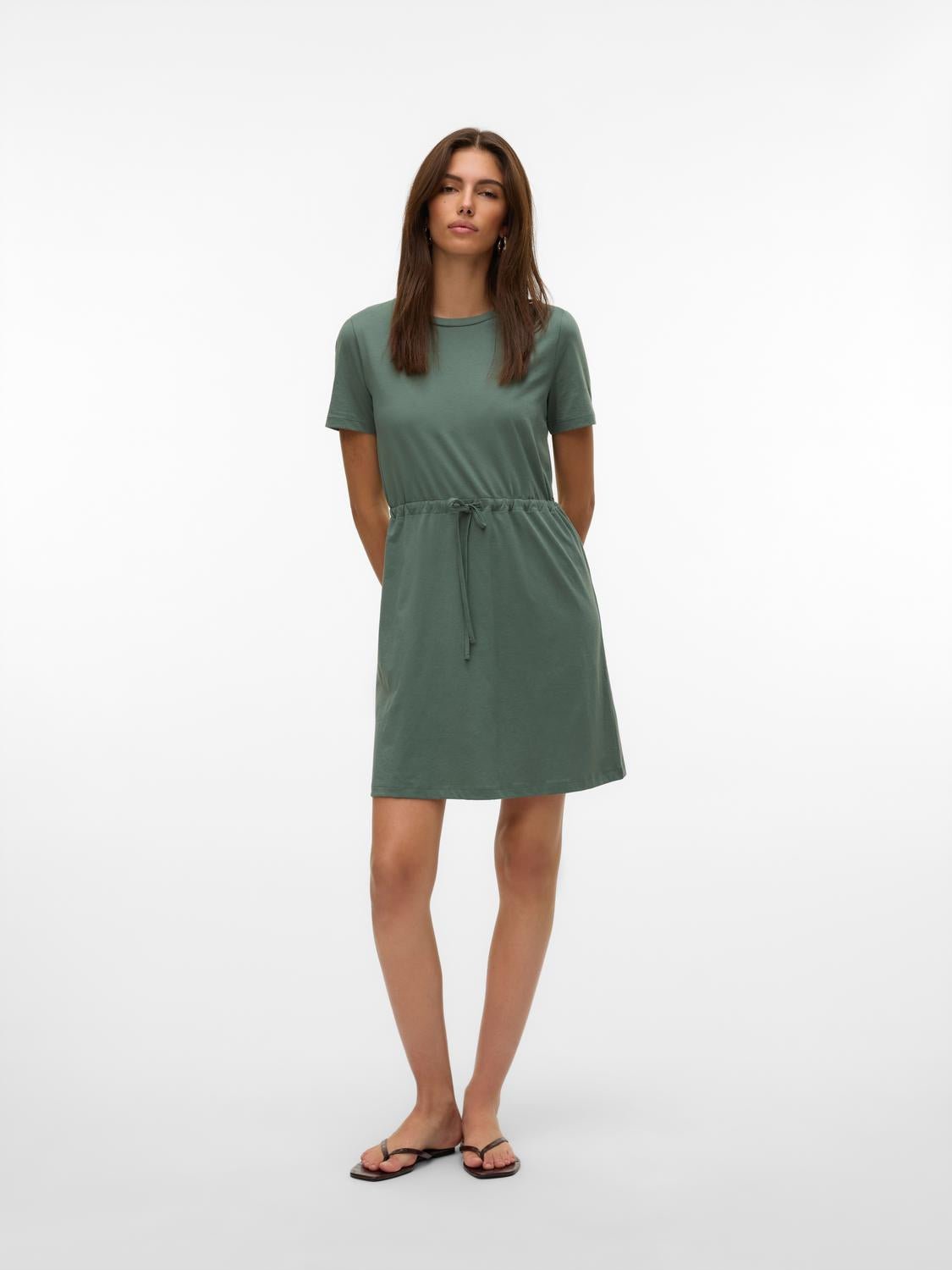 VMLUNA Short Dress - Laurel Wreath - VERO MODA & VILA Bergvik