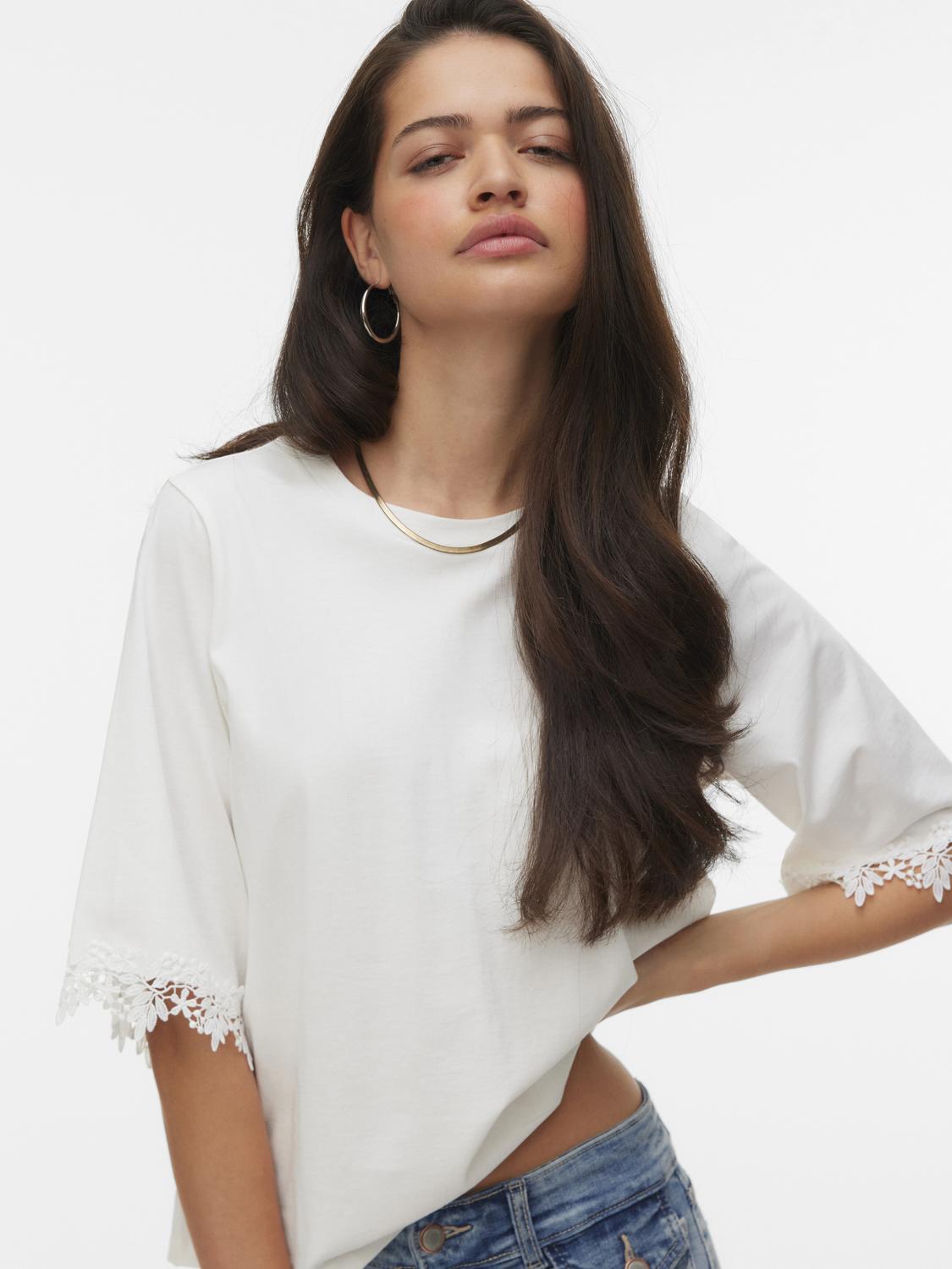VMLYLA Top - Snow White - VERO MODA & VILA Bergvik
