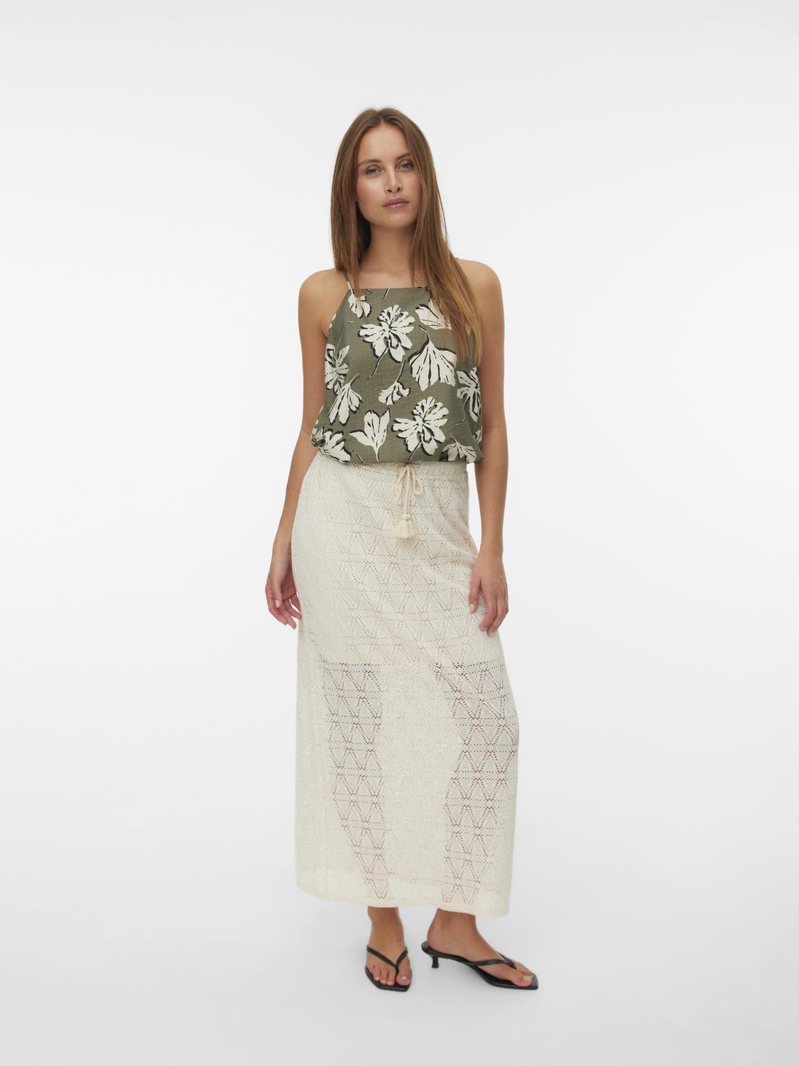 VMMAYA Long Skirt - Birch - VERO MODA & VILA Bergvik