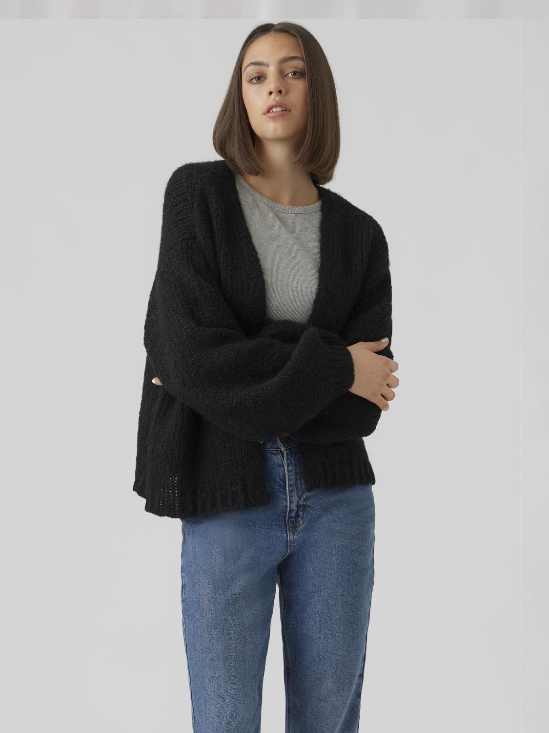 VMMAYBE Knit Cardigan - Black - VERO MODA & VILA Bergvik