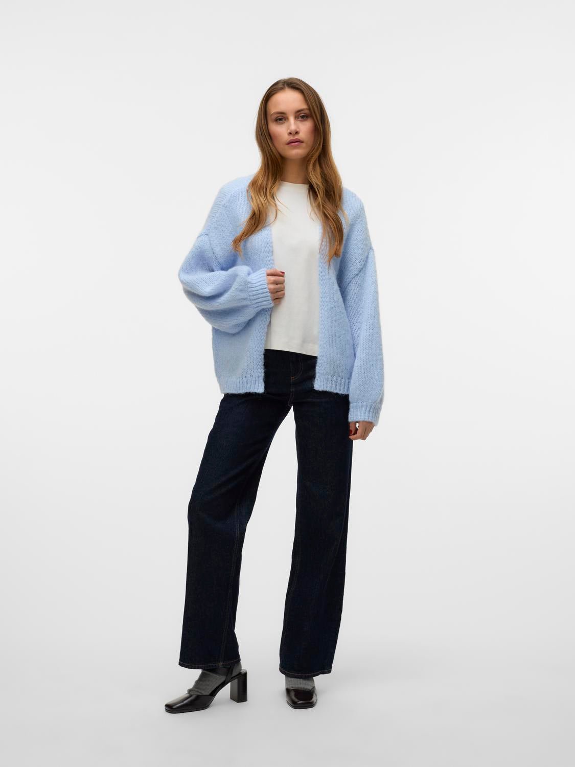 VMMAYBE Knit Cardigan - Cashmere Blue - VERO MODA & VILA Bergvik