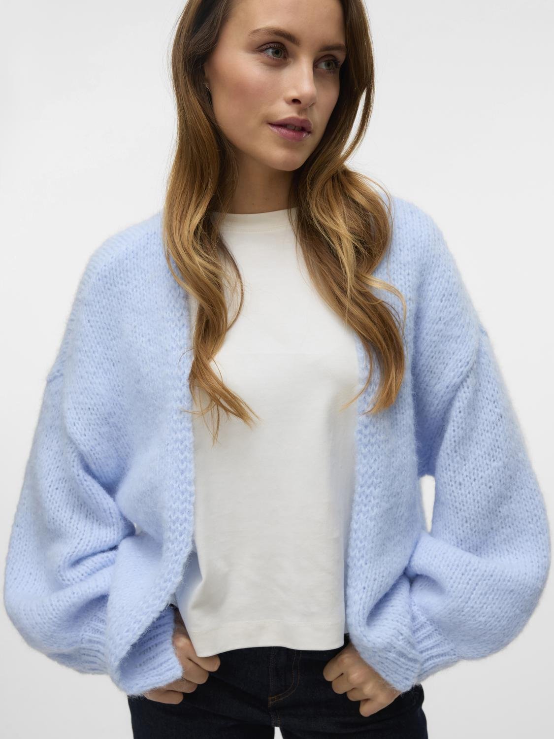VMMAYBE Knit Cardigan - Cashmere Blue - VERO MODA & VILA Bergvik