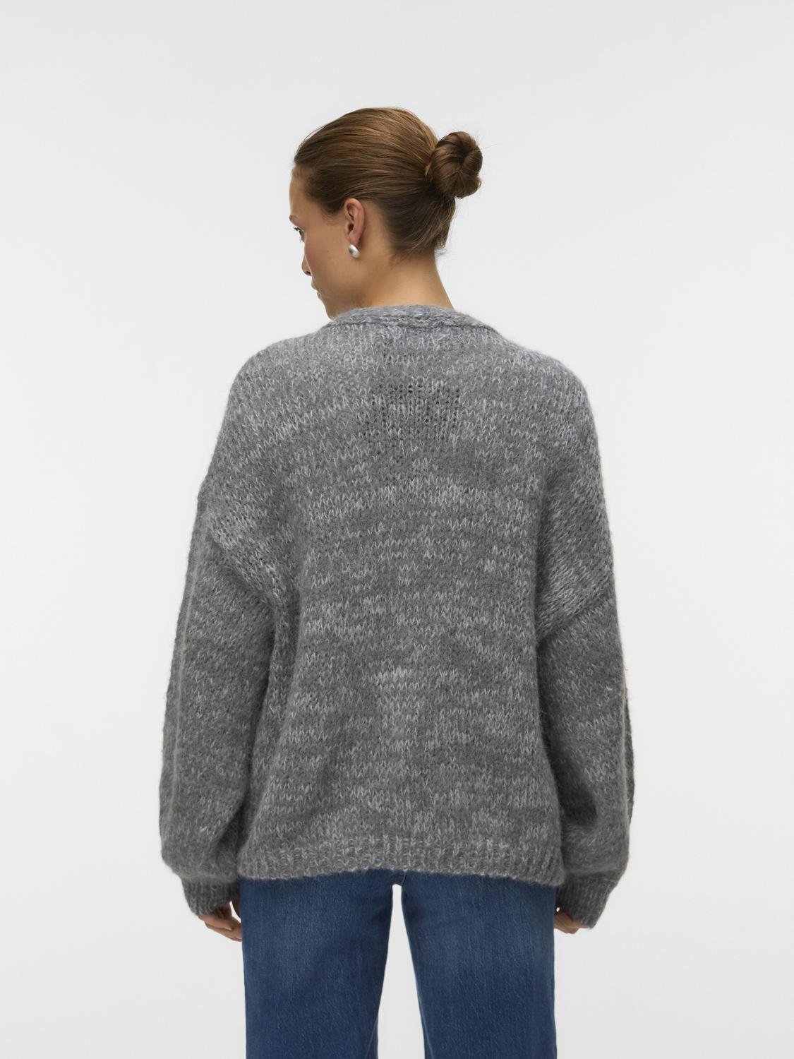 VMMAYBE Knit Cardigan - Medium Grey Melange - VERO MODA & VILA Bergvik