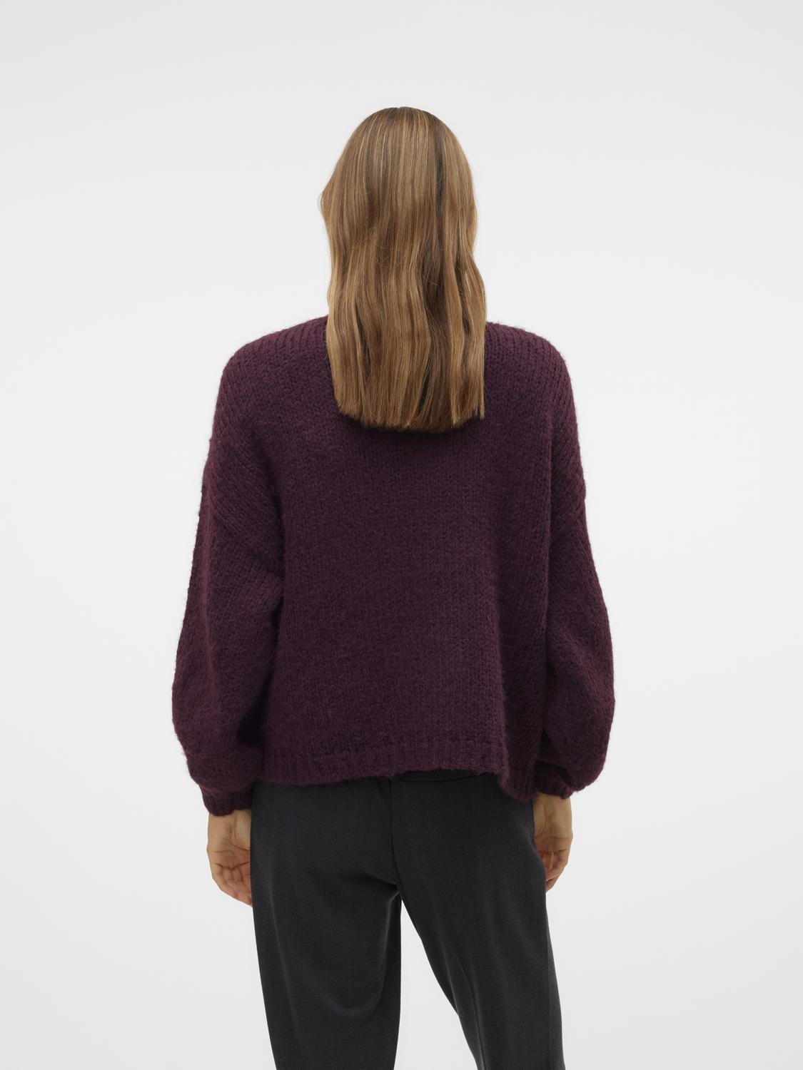 VMMAYBE Knit Cardigan - Winetasting - VERO MODA & VILA Bergvik
