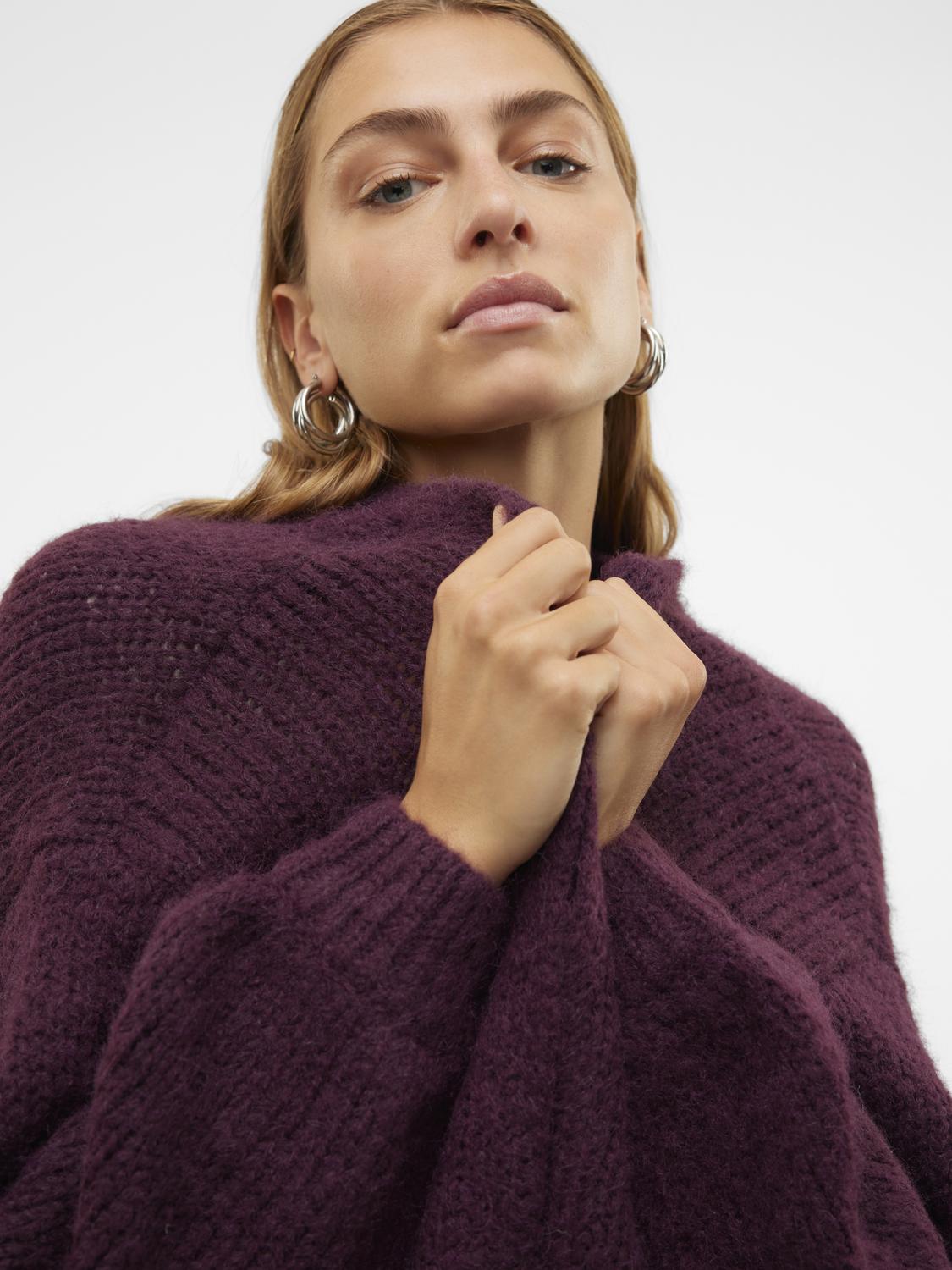 VMMAYBE Knit Cardigan - Winetasting - VERO MODA & VILA Bergvik