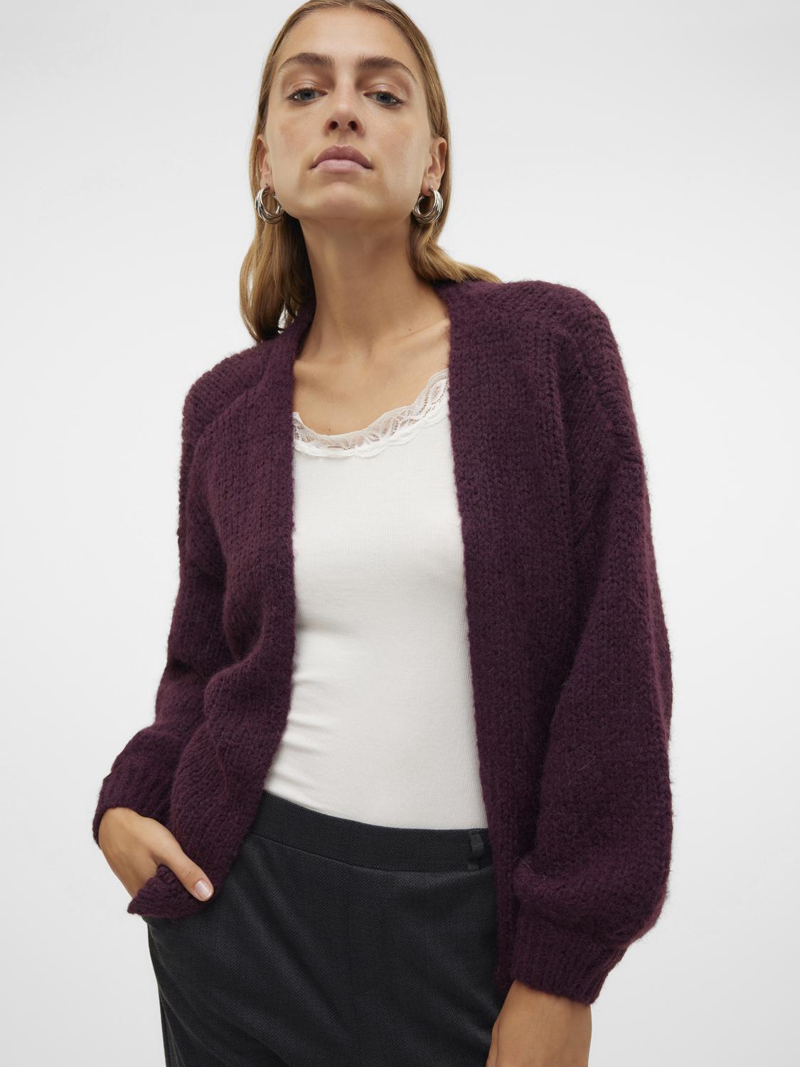 VMMAYBE Knit Cardigan - Winetasting - VERO MODA & VILA Bergvik