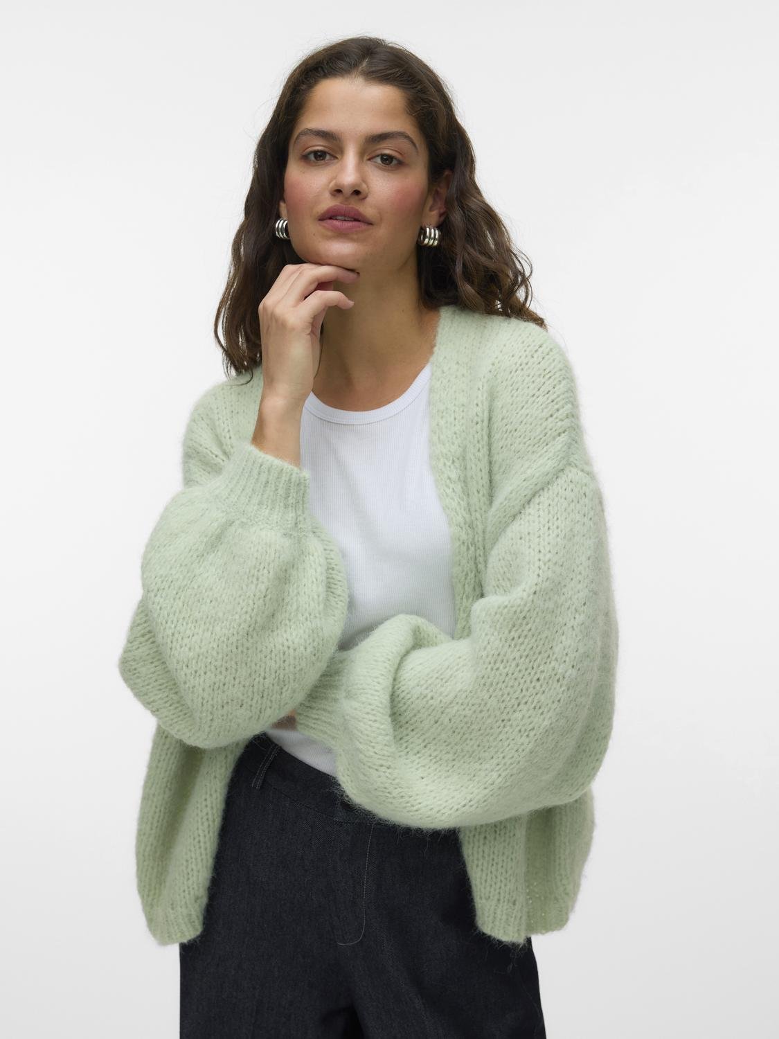 VMMAYBE Knitted Cardigan - Fog Green - VERO MODA & VILA Bergvik