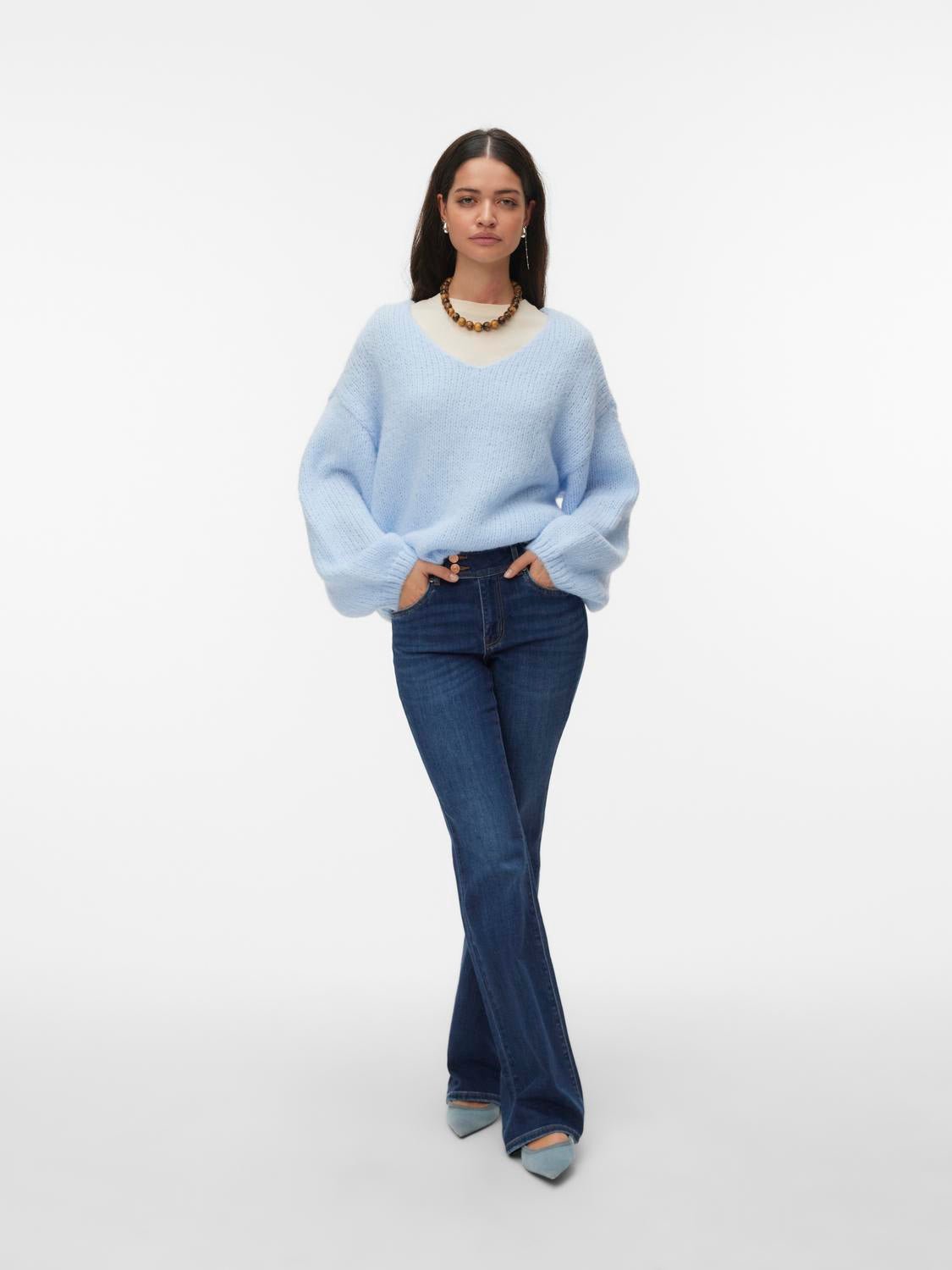 VMMAYBE Pullover - Cashmere Blue - VERO MODA & VILA Bergvik