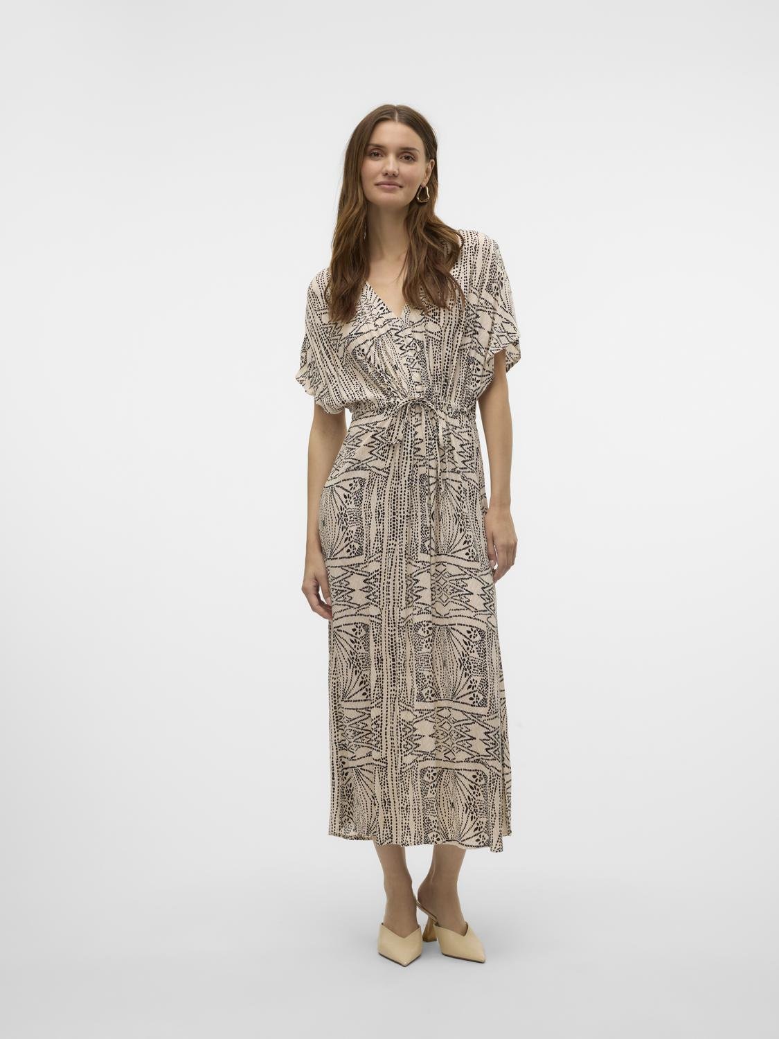 VMMENNY Long Dress - Oatmeal - VERO MODA & VILA Bergvik