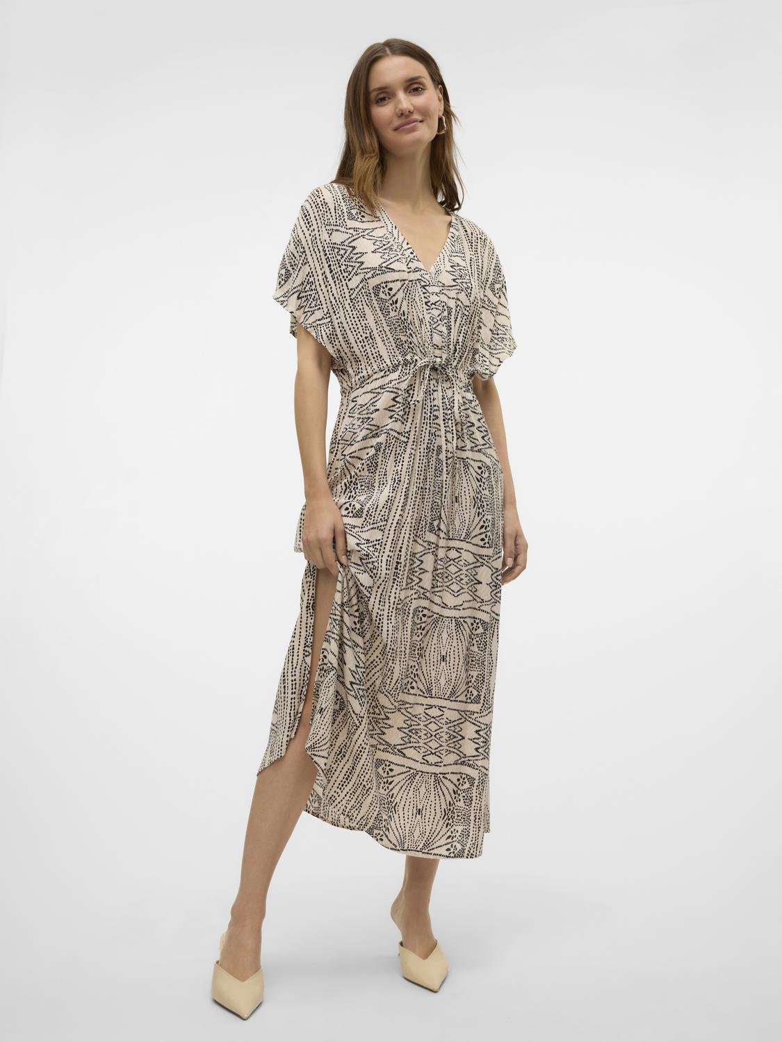 VMMENNY Long Dress - Oatmeal - VERO MODA & VILA Bergvik