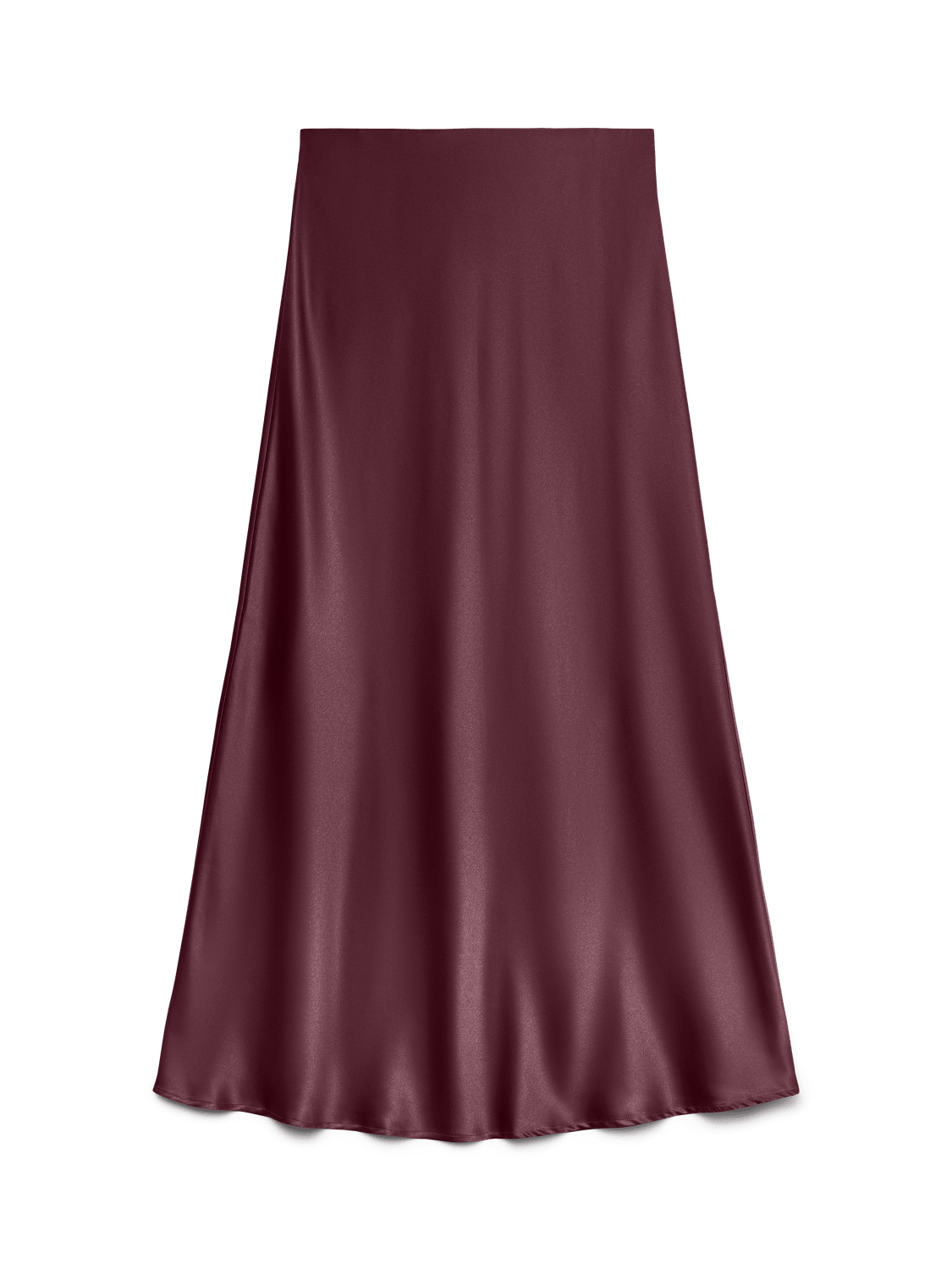 VMMERLE Midi Skirt - Windsor Wine - VERO MODA & VILA Bergvik