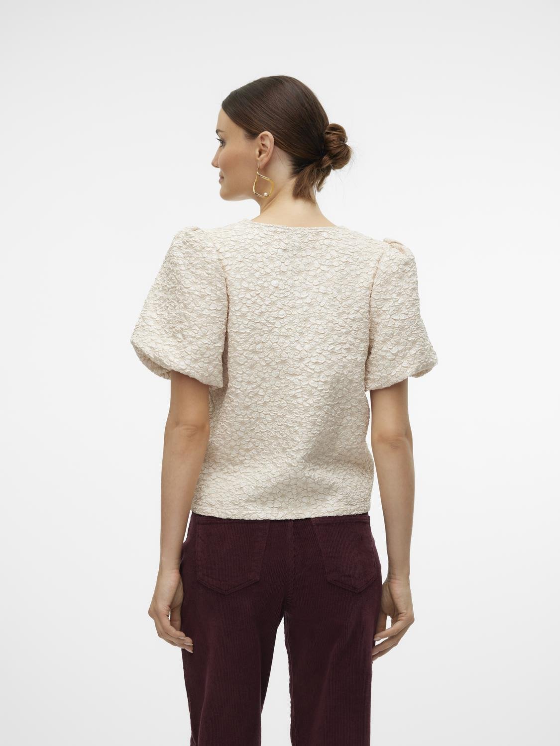 VMMERLE Top - Pumice Stone - VERO MODA & VILA Bergvik