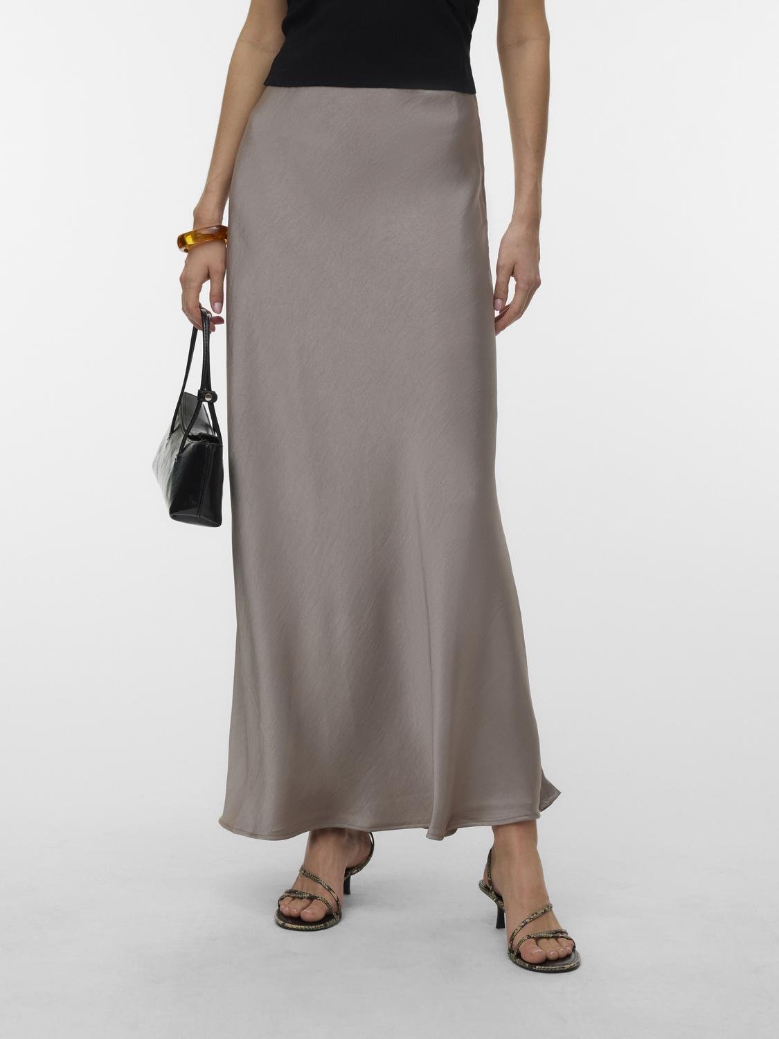 VMMIRO Long Skirt - Moon Rock - VERO MODA & VILA Bergvik