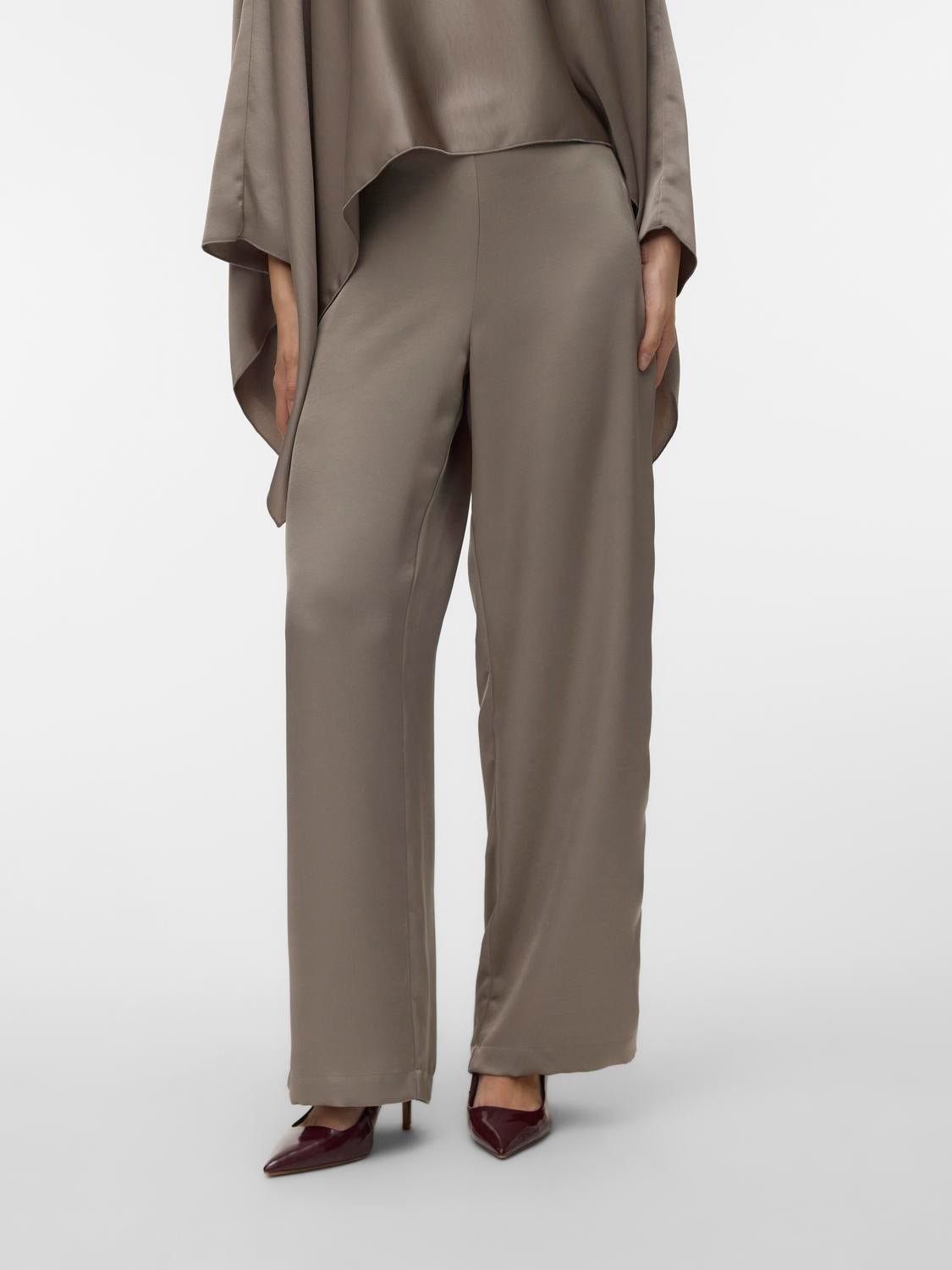 VMMIRO Trousers - Moon Rock - VERO MODA & VILA Bergvik