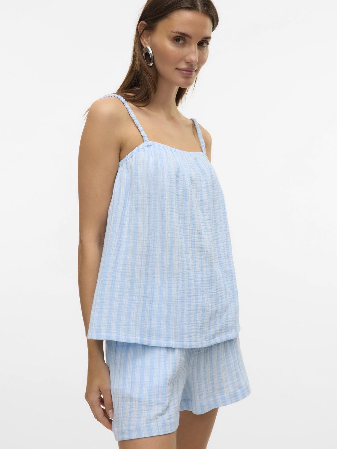 VMNANNA Top - Airy Blue - VERO MODA & VILA Bergvik