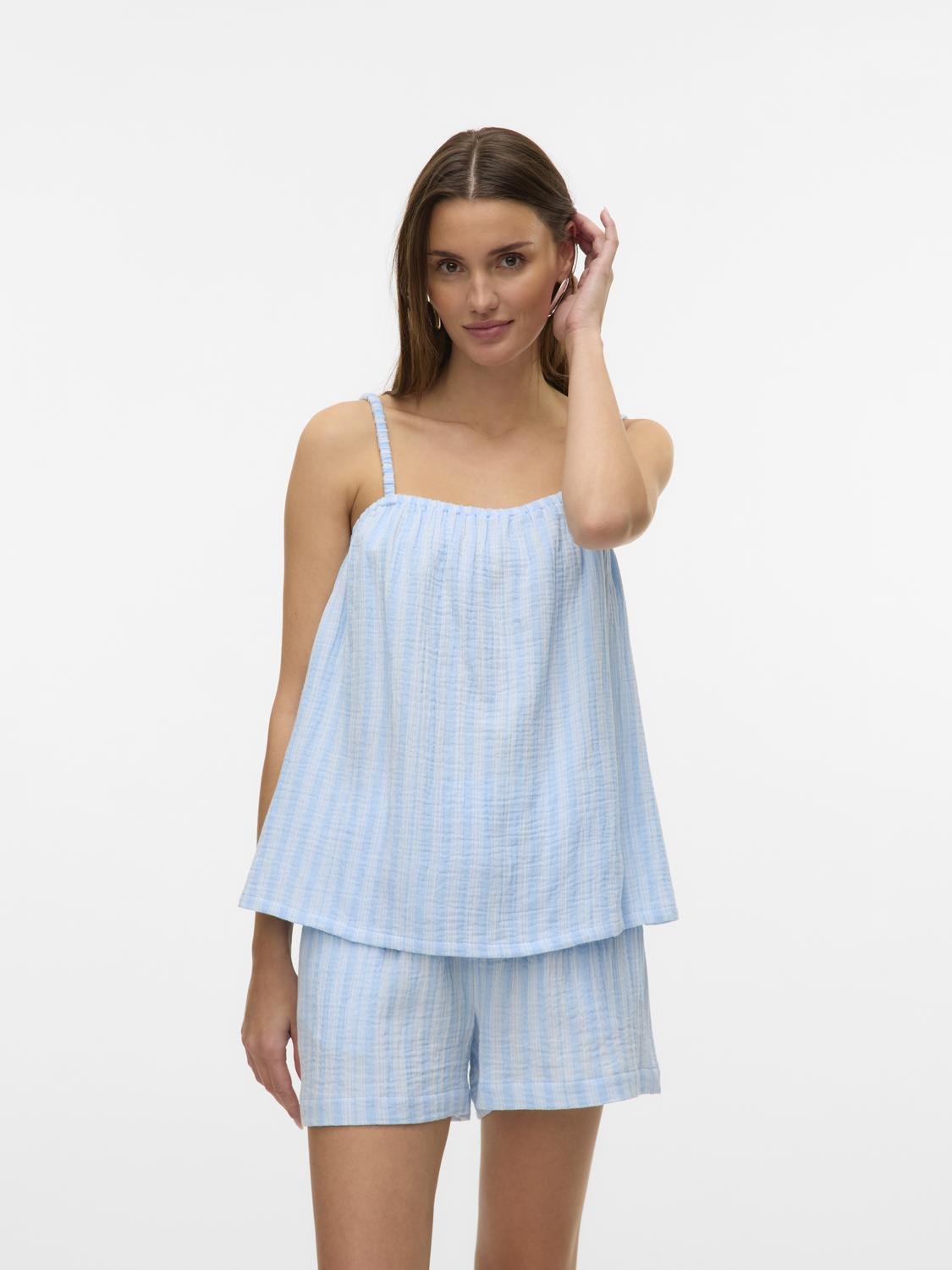 VMNANNA Top - Airy Blue - VERO MODA & VILA Bergvik
