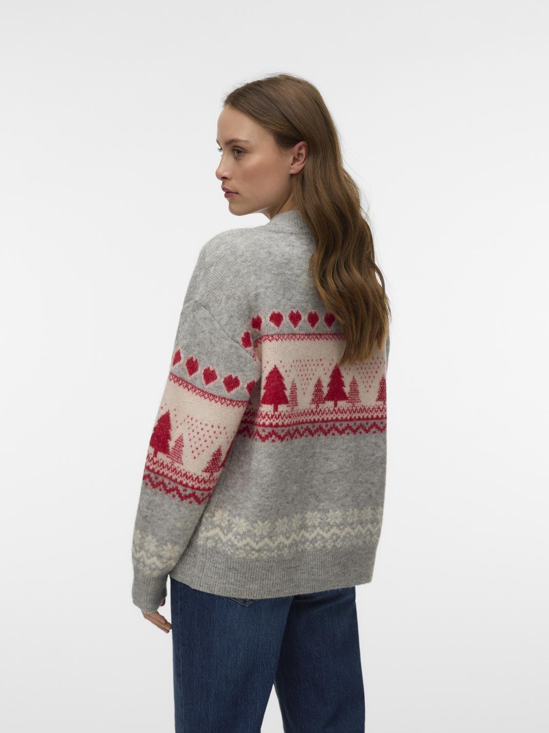 VMNEW Pullover - Light Grey Melange - VERO MODA & VILA Bergvik