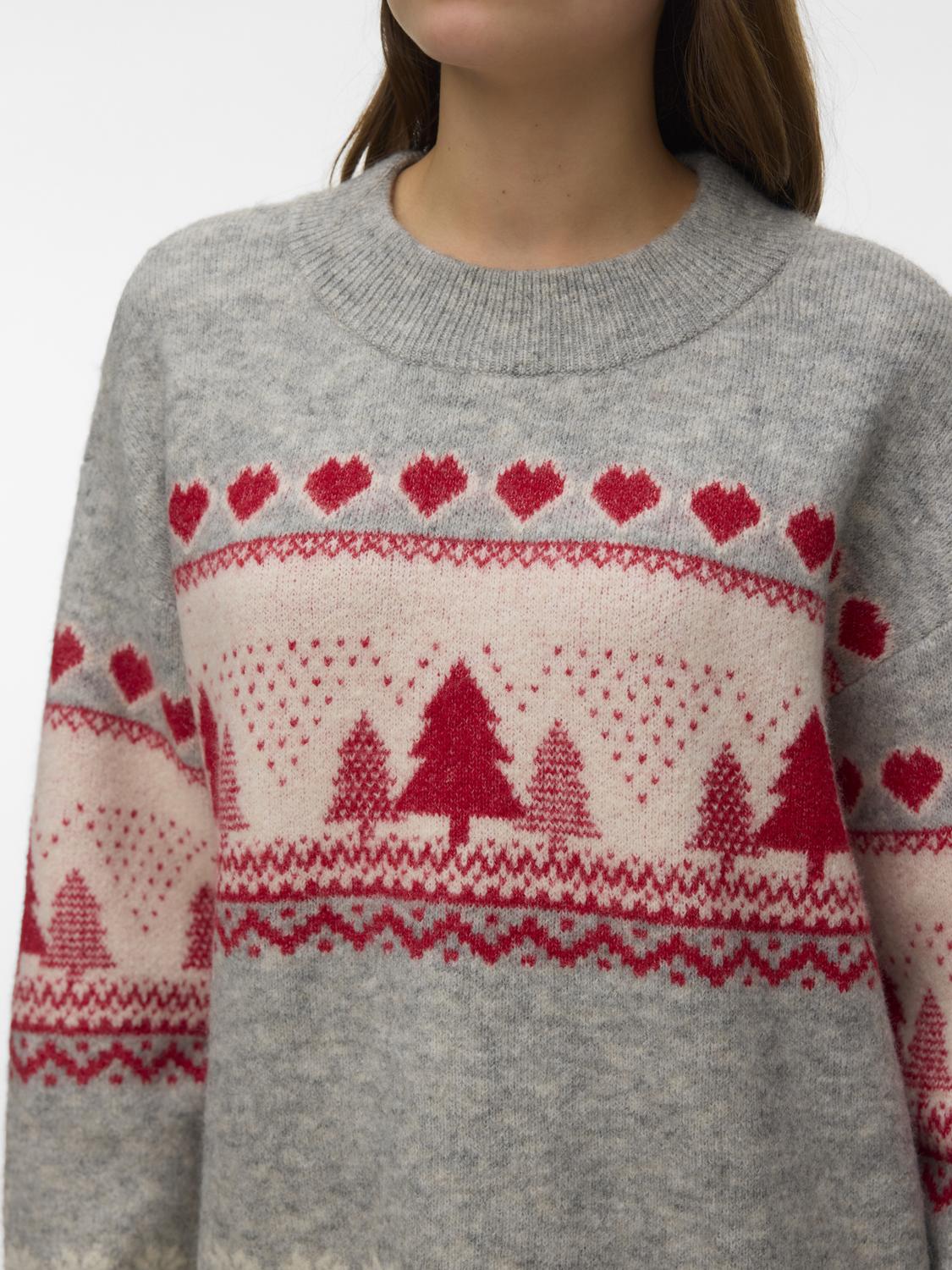VMNEW Pullover - Light Grey Melange - VERO MODA & VILA Bergvik