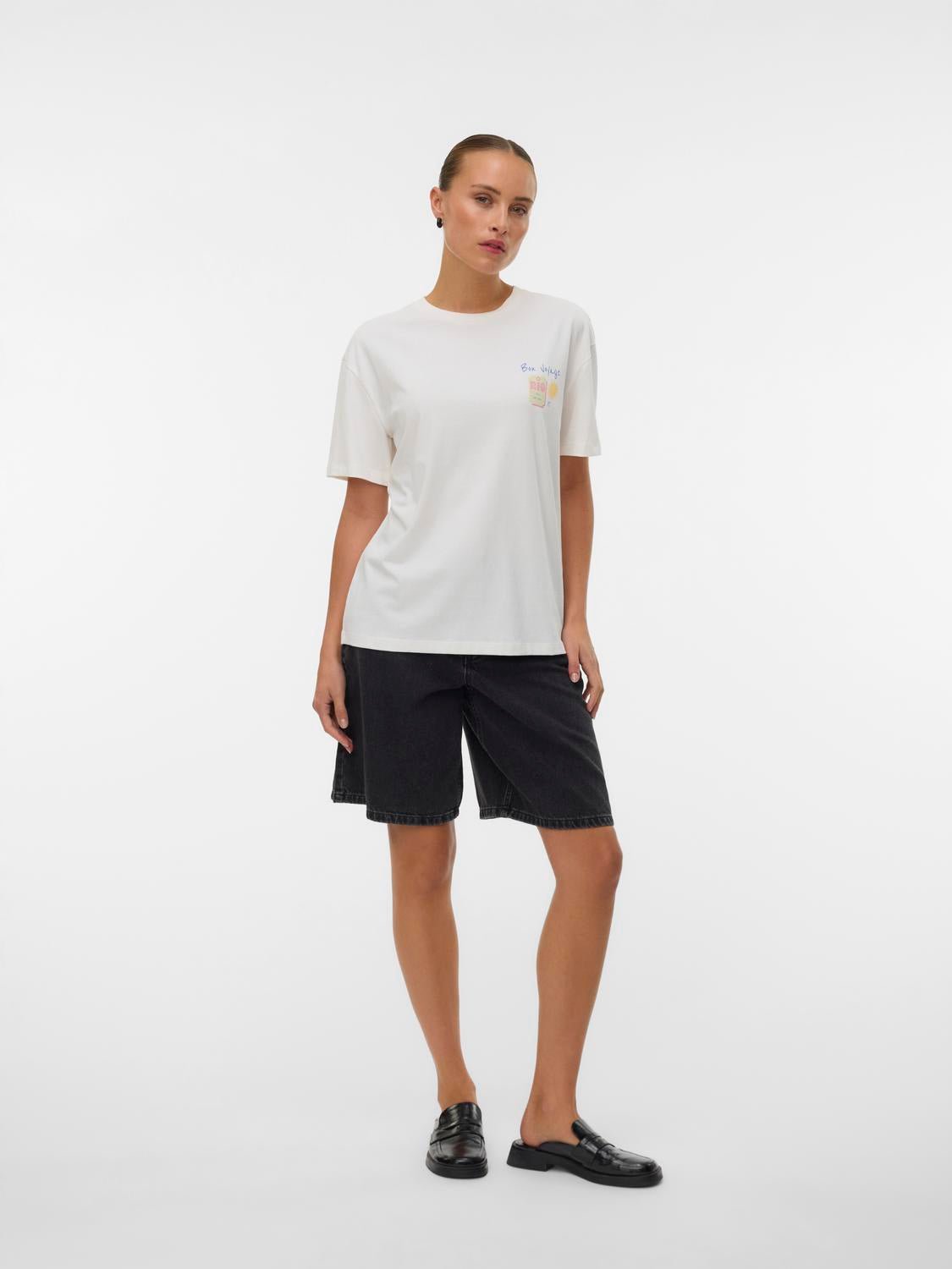 VMNINNA T-Shirt - Snow White - VERO MODA & VILA Bergvik