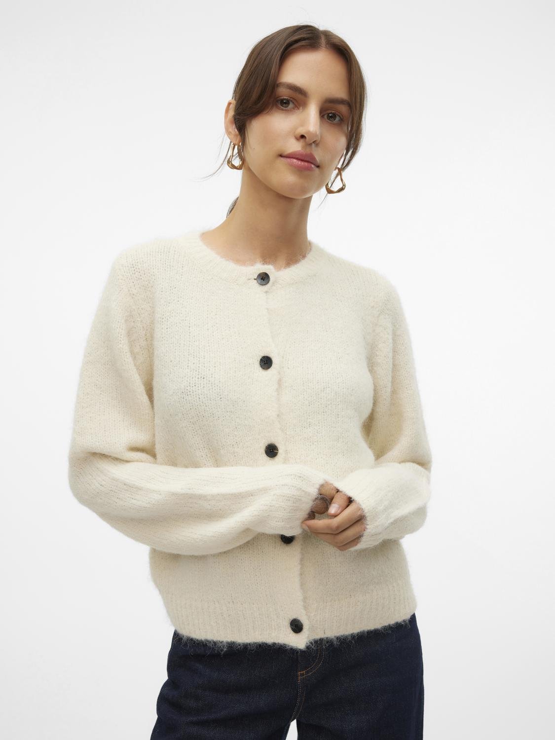 VMNOVAH Knit Cardigan - Birch - VERO MODA & VILA Bergvik