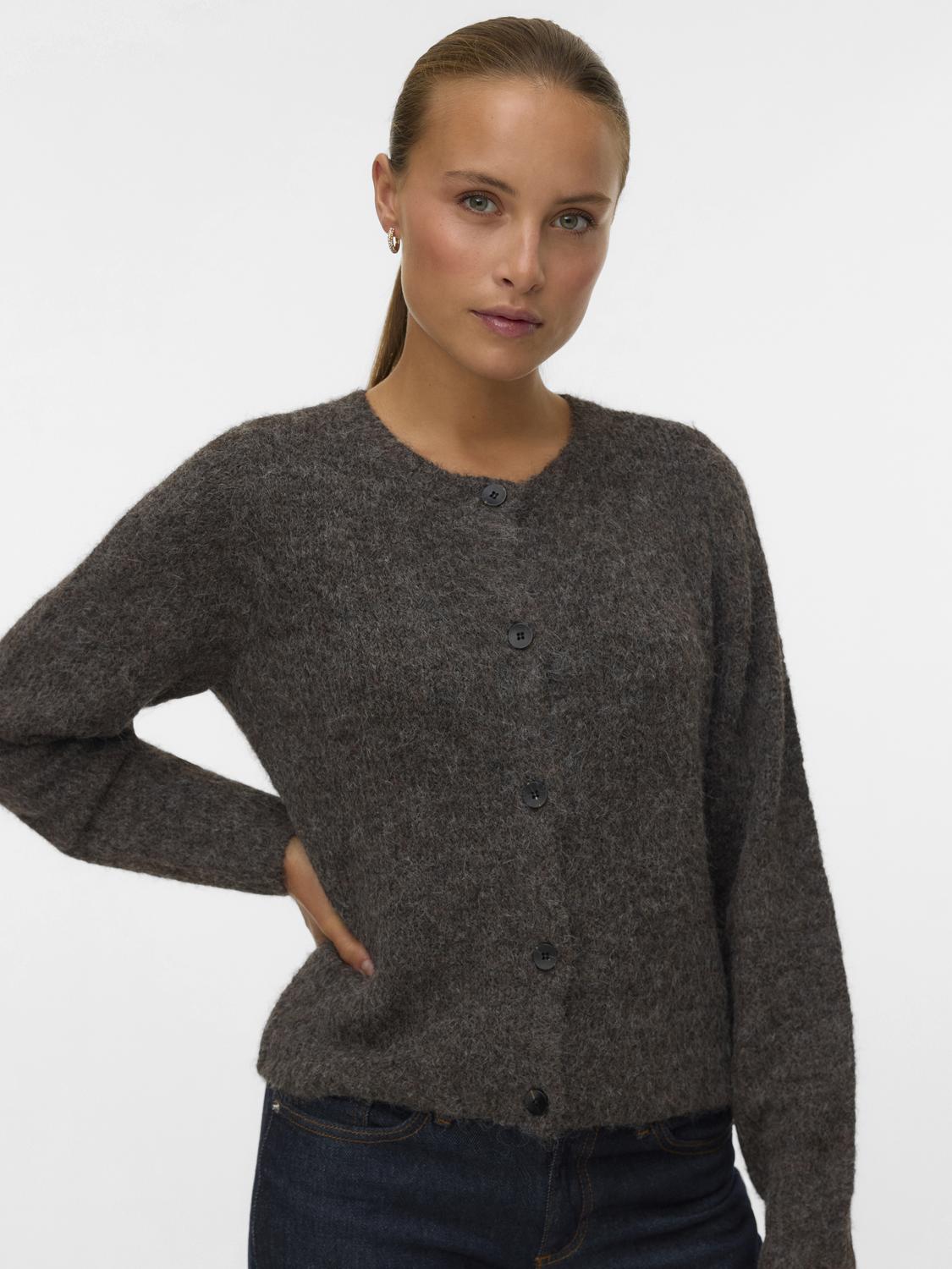 VMNOVAH Knit Cardigan - Chocolate Torte - VERO MODA & VILA Bergvik