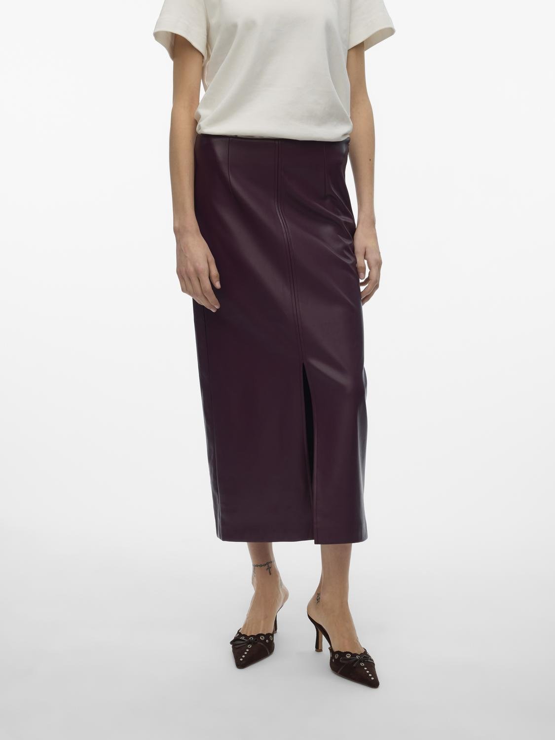 VMOLIVELIPPA Long Skirt - Winetasting - VERO MODA & VILA Bergvik