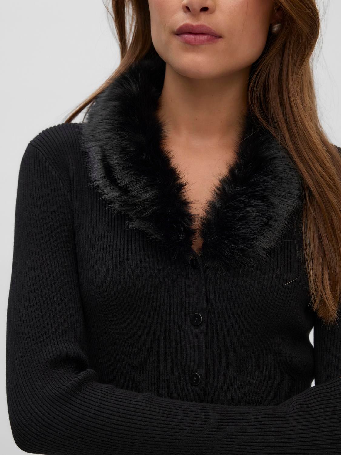 VMPHOENIX Knitted Cardigan - Black - VERO MODA & VILA Bergvik