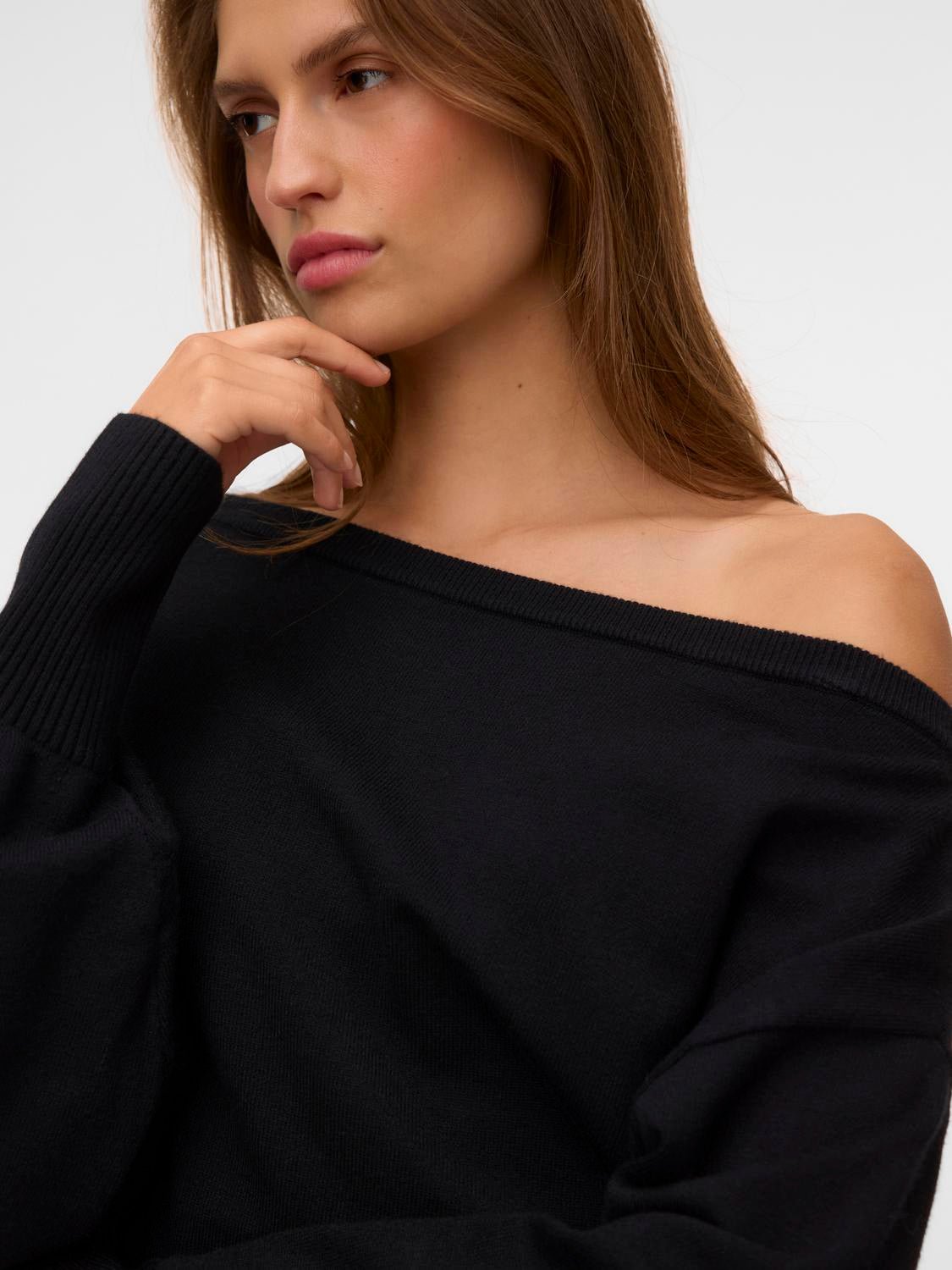 VMPOLLY Knitted Cardigan - Black - VERO MODA & VILA Bergvik