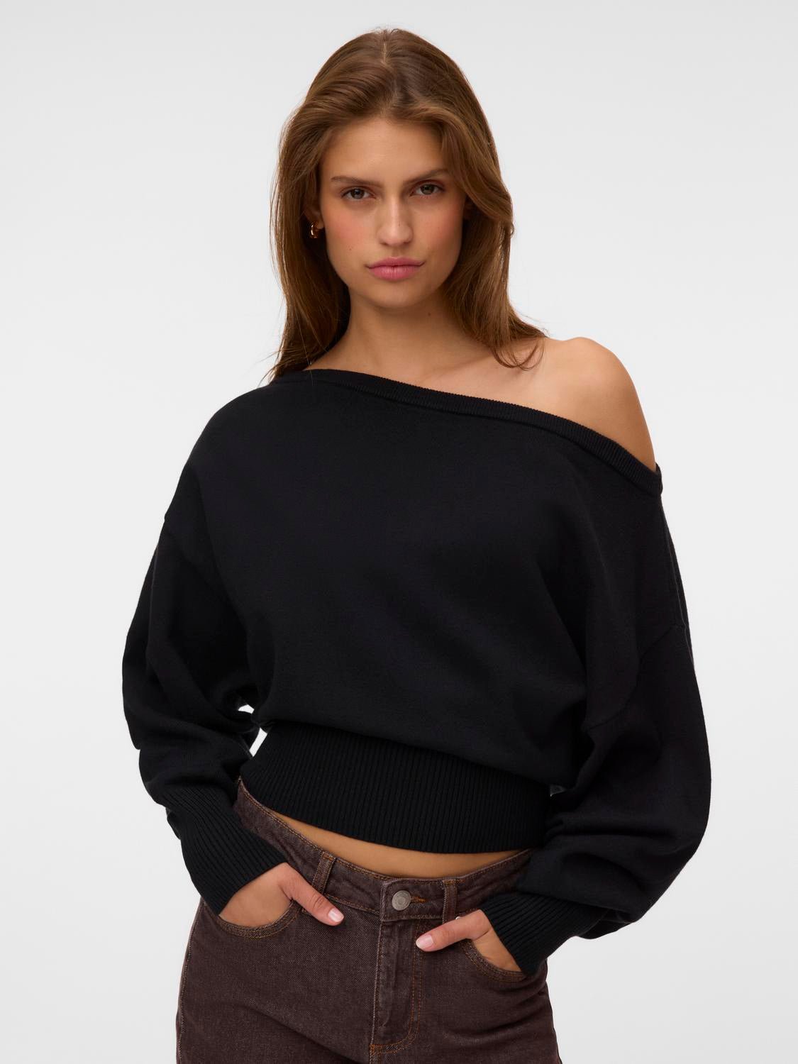 VMPOLLY Knitted Cardigan - Black - VERO MODA & VILA Bergvik