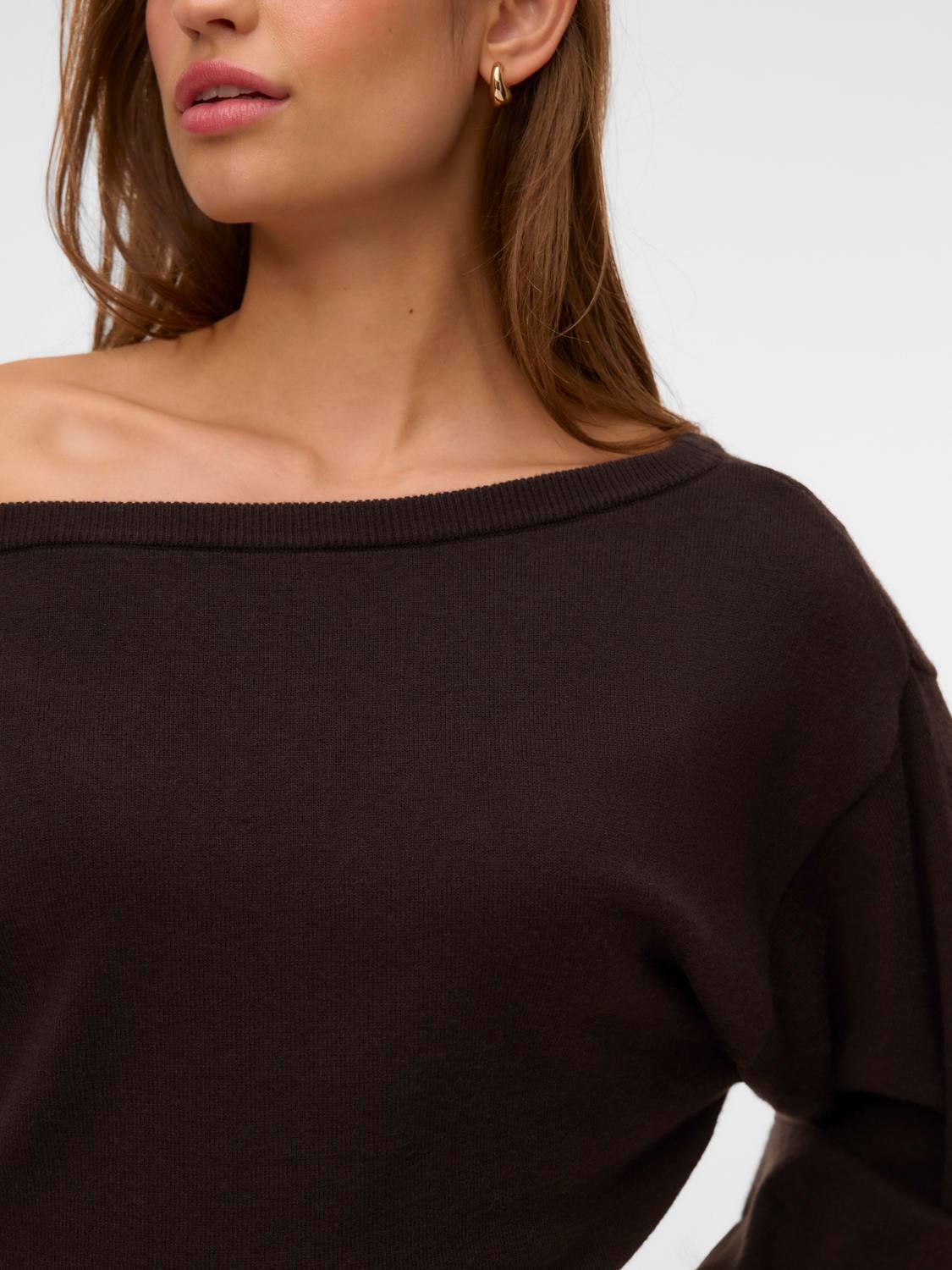 VMPOLLY Knitted Cardigan - Chocolate Torte - VERO MODA & VILA Bergvik