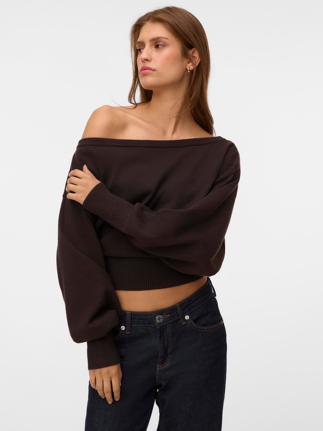 VMPOLLY Knitted Cardigan - Chocolate Torte - VERO MODA & VILA Bergvik