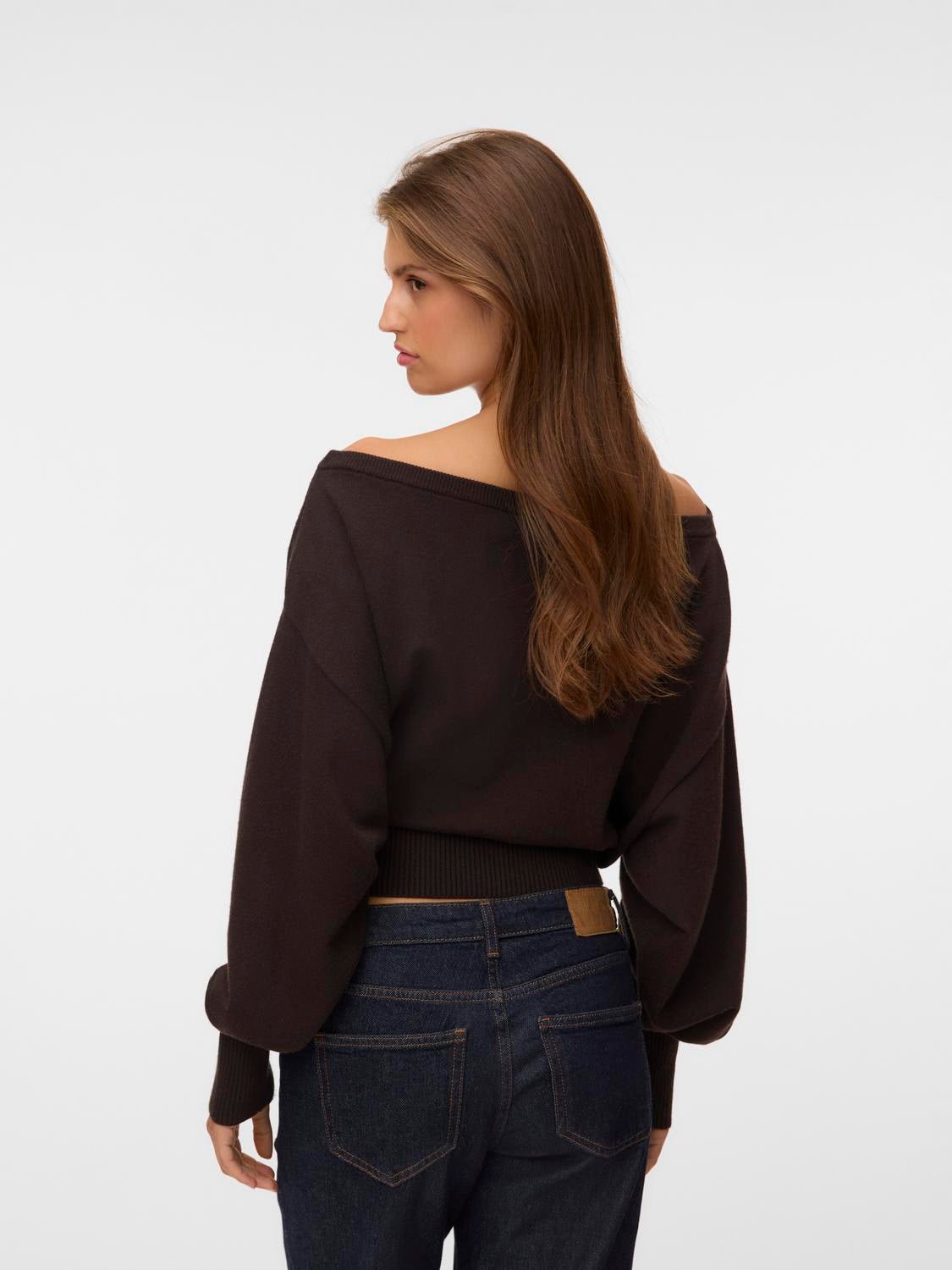 VMPOLLY Knitted Cardigan - Chocolate Torte - VERO MODA & VILA Bergvik