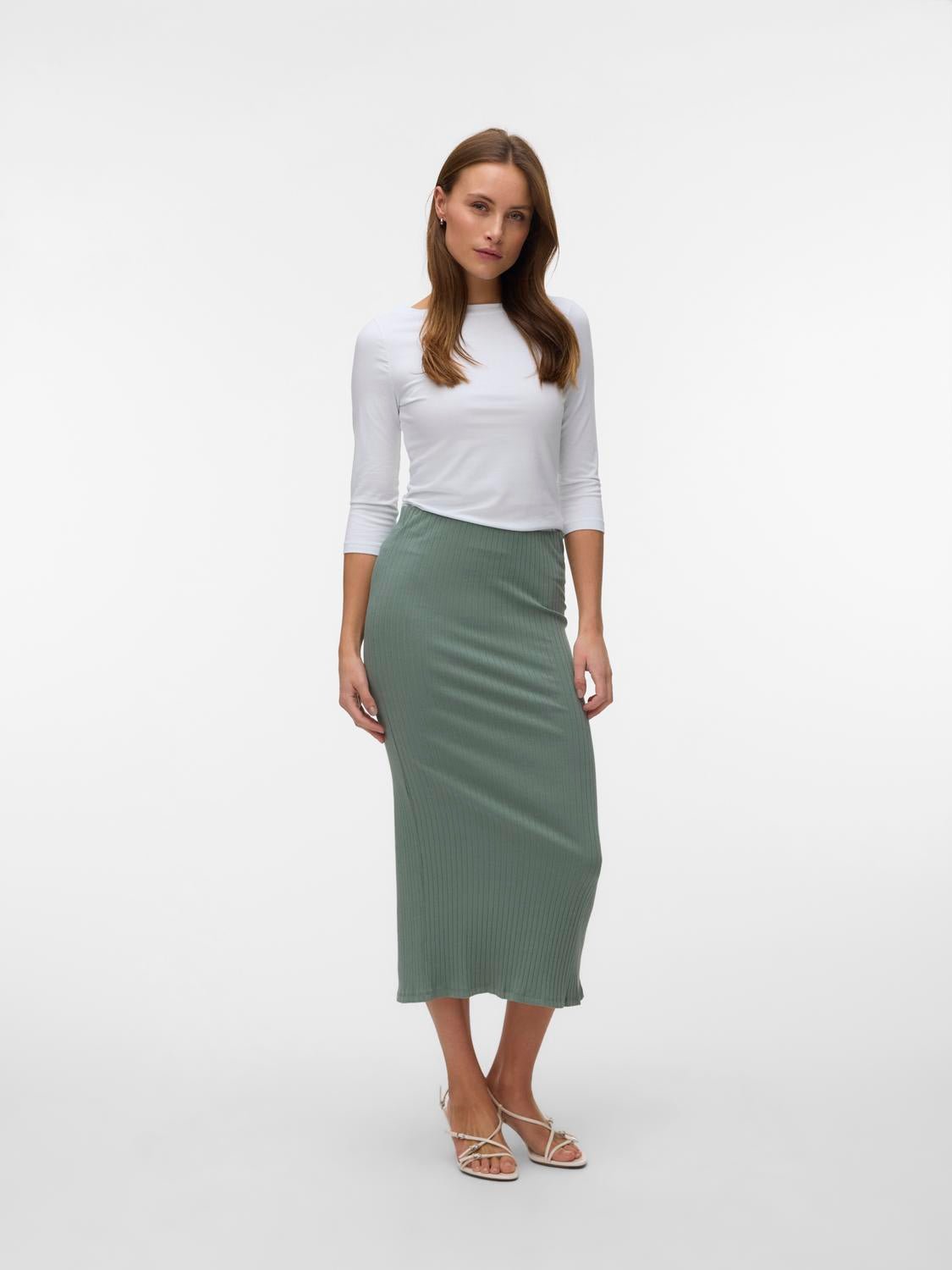 VMRUBY Long Skirt - Laurel Wreath - VERO MODA & VILA Bergvik