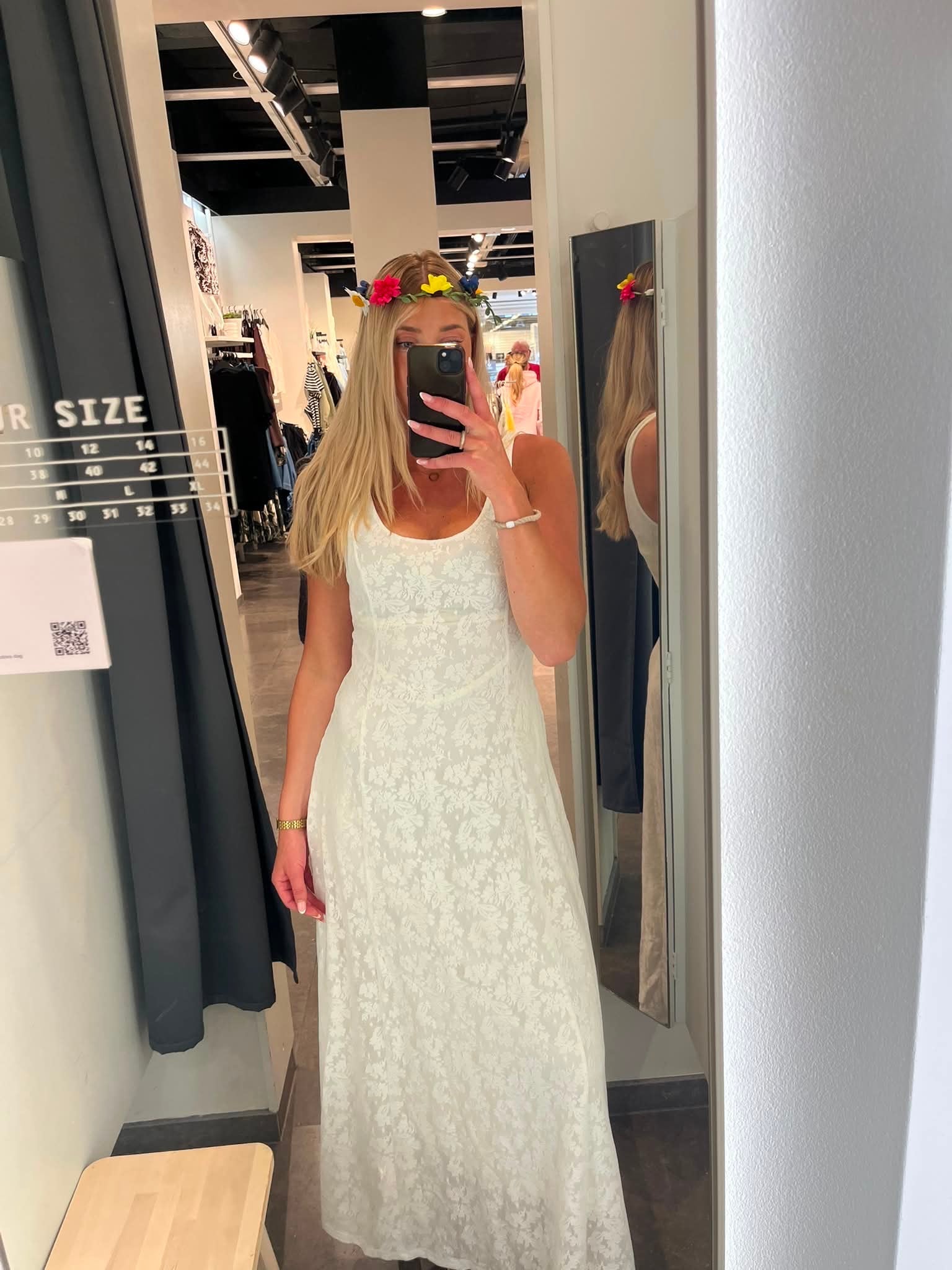 VMSALINA Long Dress - Cloud Dancer - VERO MODA & VILA Bergvik