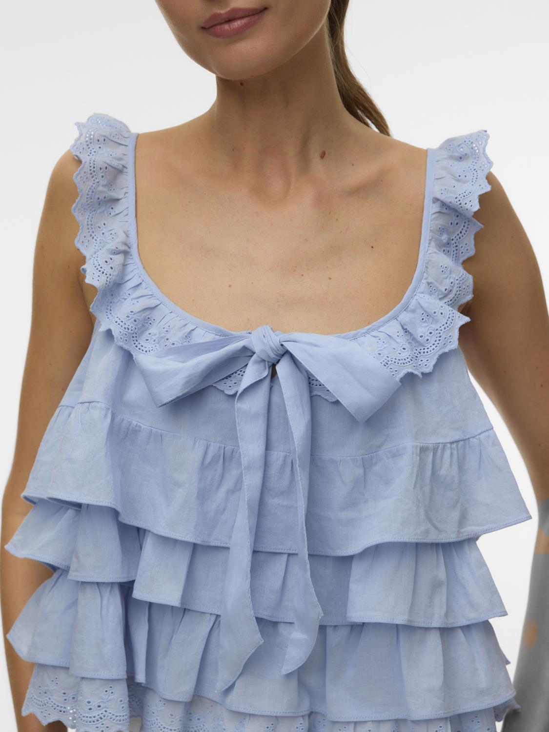 VMSANDY Top - Brunnera Blue - VERO MODA & VILA Bergvik