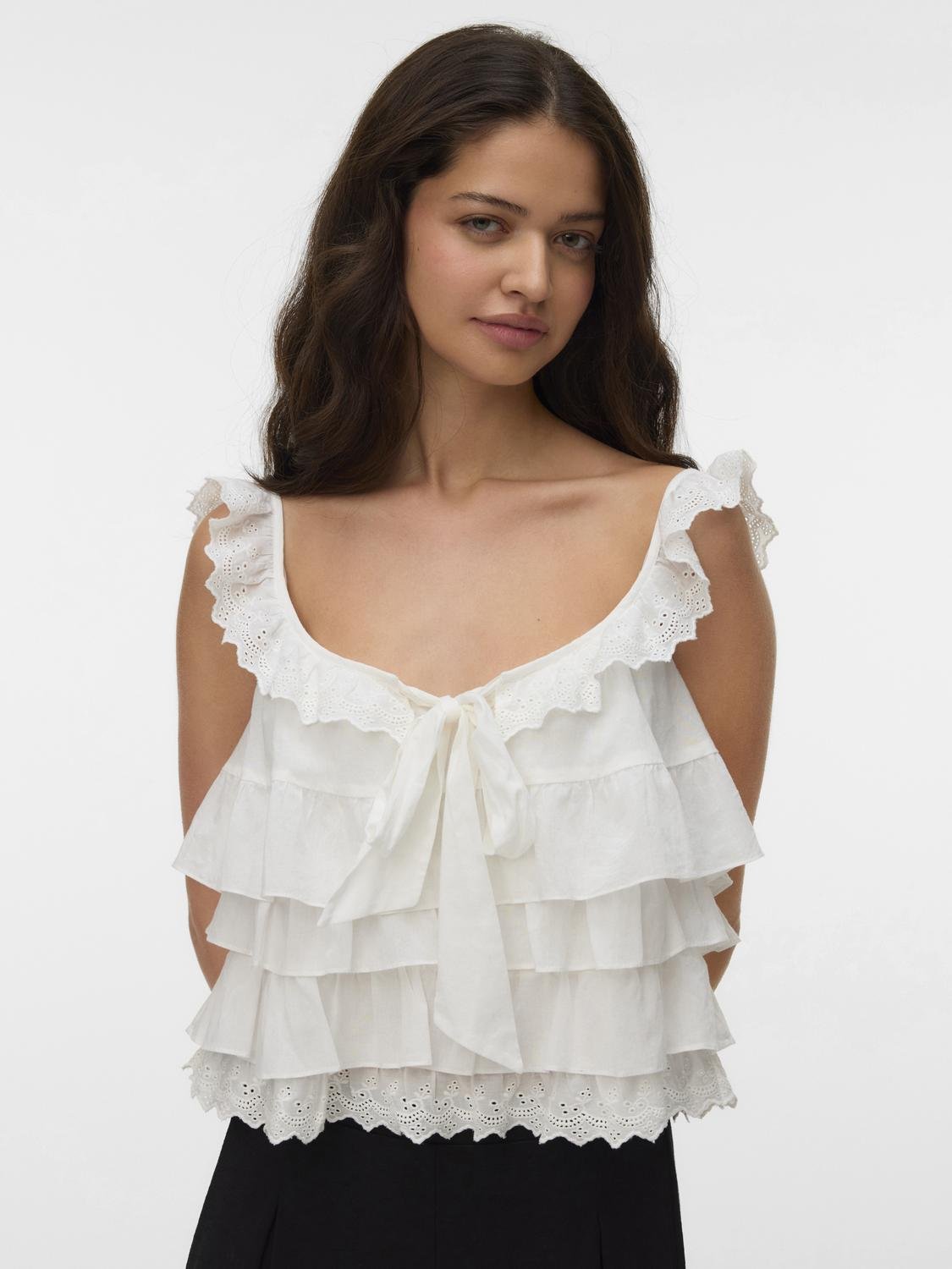 VMSANDY Top - Snow White - VERO MODA & VILA Bergvik