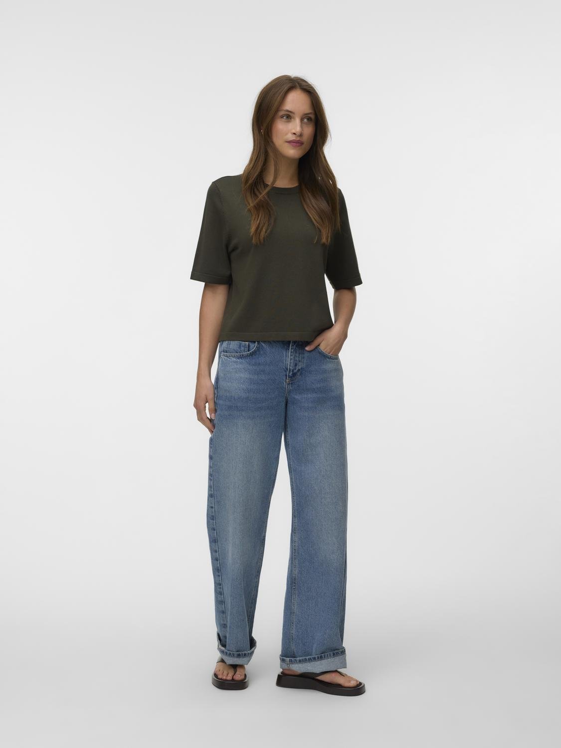 VMSILJE Pullover - Forest Night - VERO MODA & VILA Bergvik