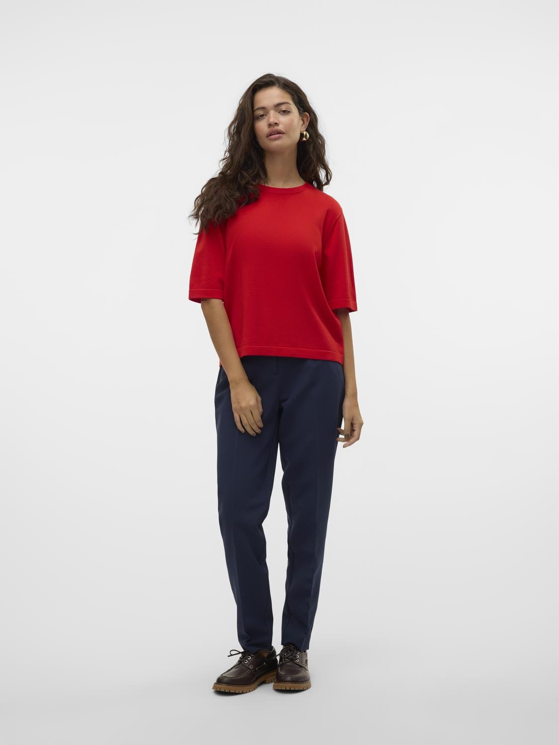 VMSILJE Pullover - High Risk Red - VERO MODA & VILA Bergvik