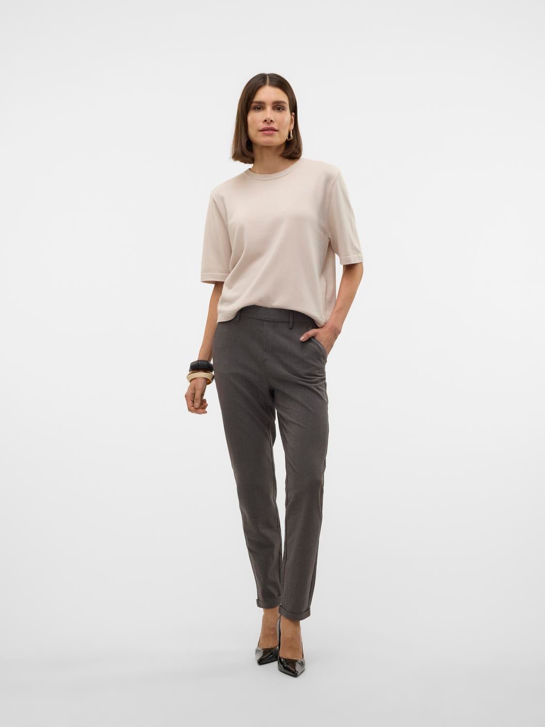 VMSILJE Pullover - Moonbeam - VERO MODA & VILA Bergvik