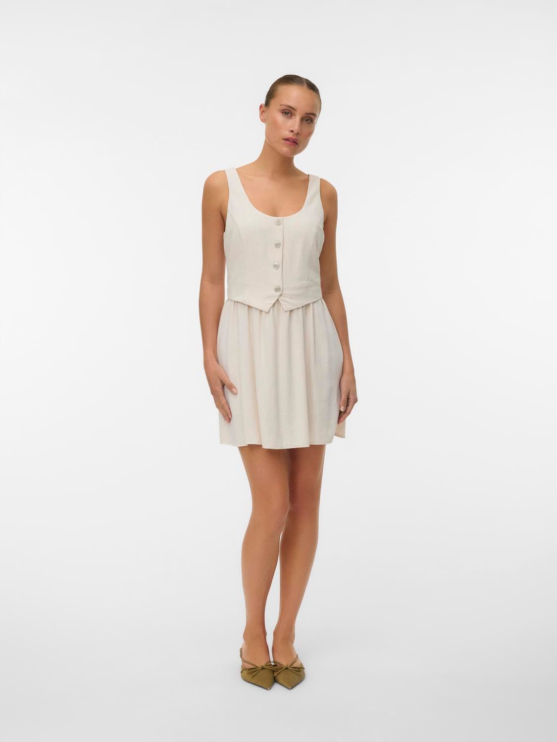 VMSISSE Short Dress - Oatmeal - VERO MODA & VILA Bergvik