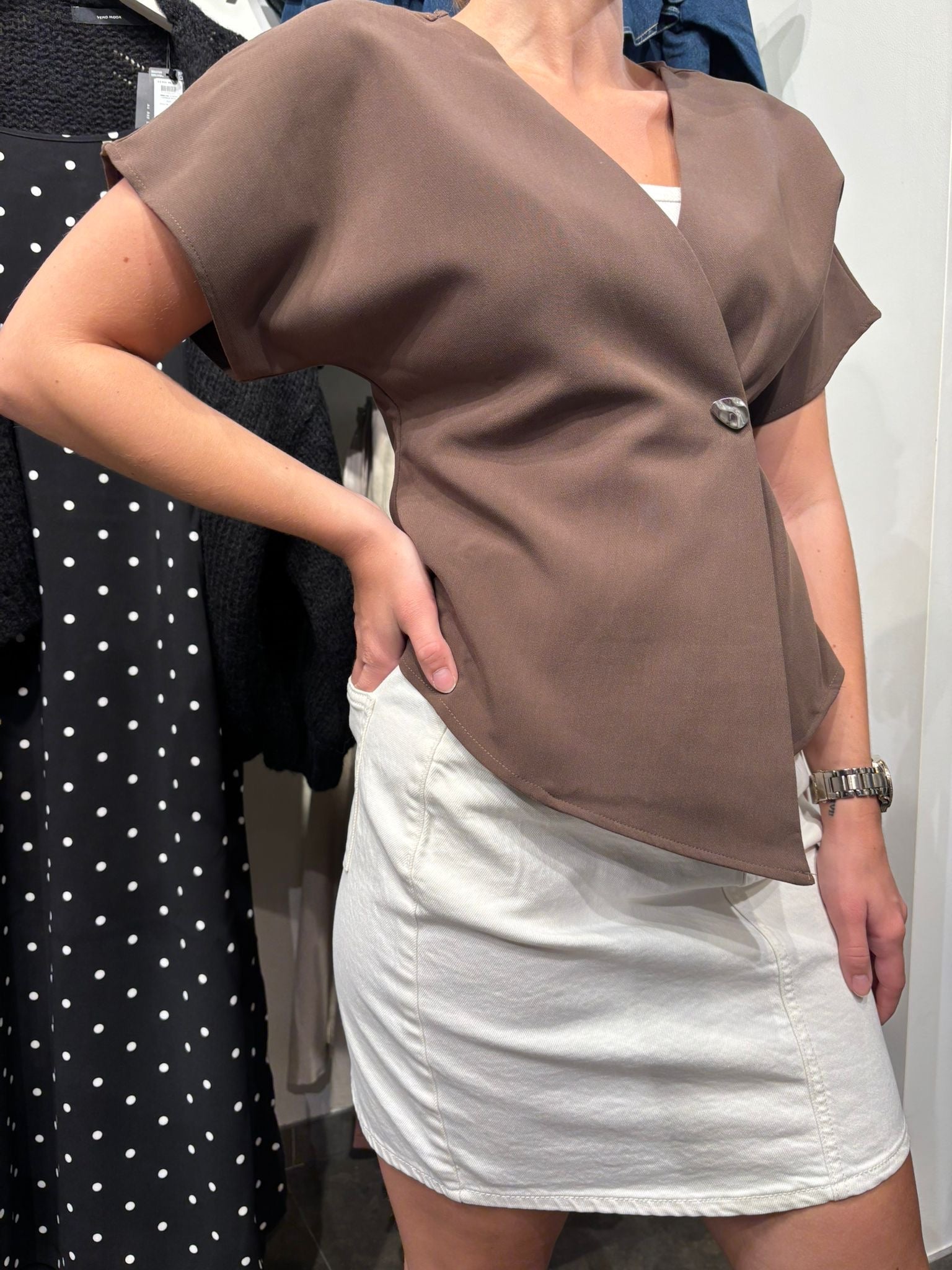 VMSONJA Top - Chocolate Martini - VERO MODA & VILA Bergvik