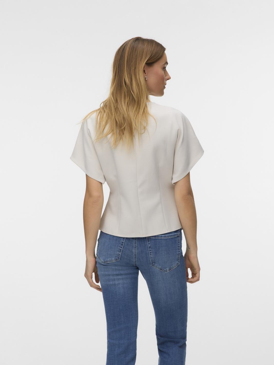 VMSONJA Top - Pumice Stone - VERO MODA & VILA Bergvik