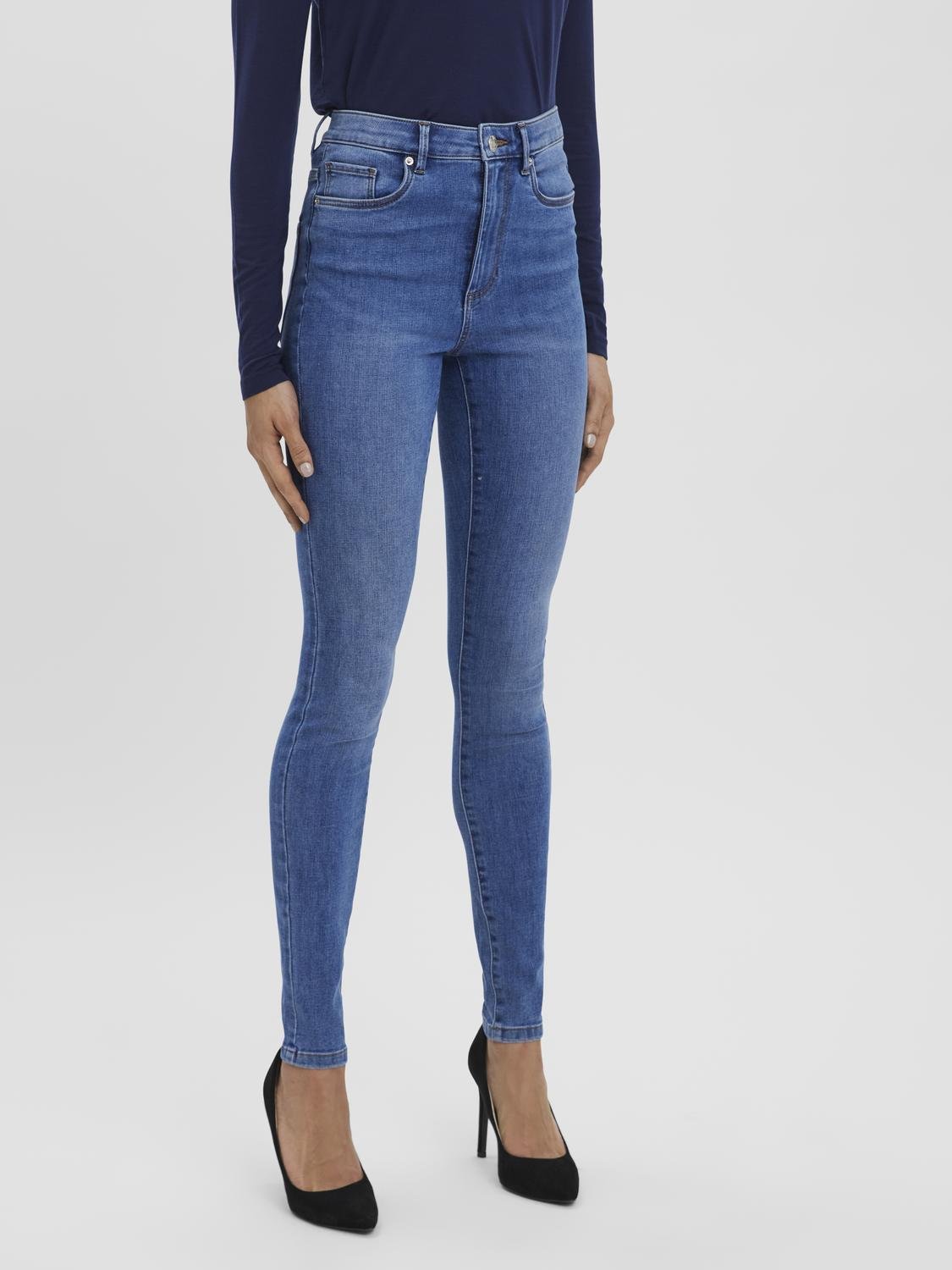VMSOPHIA Jeans - Medium Blue Denim - VERO MODA & VILA Bergvik