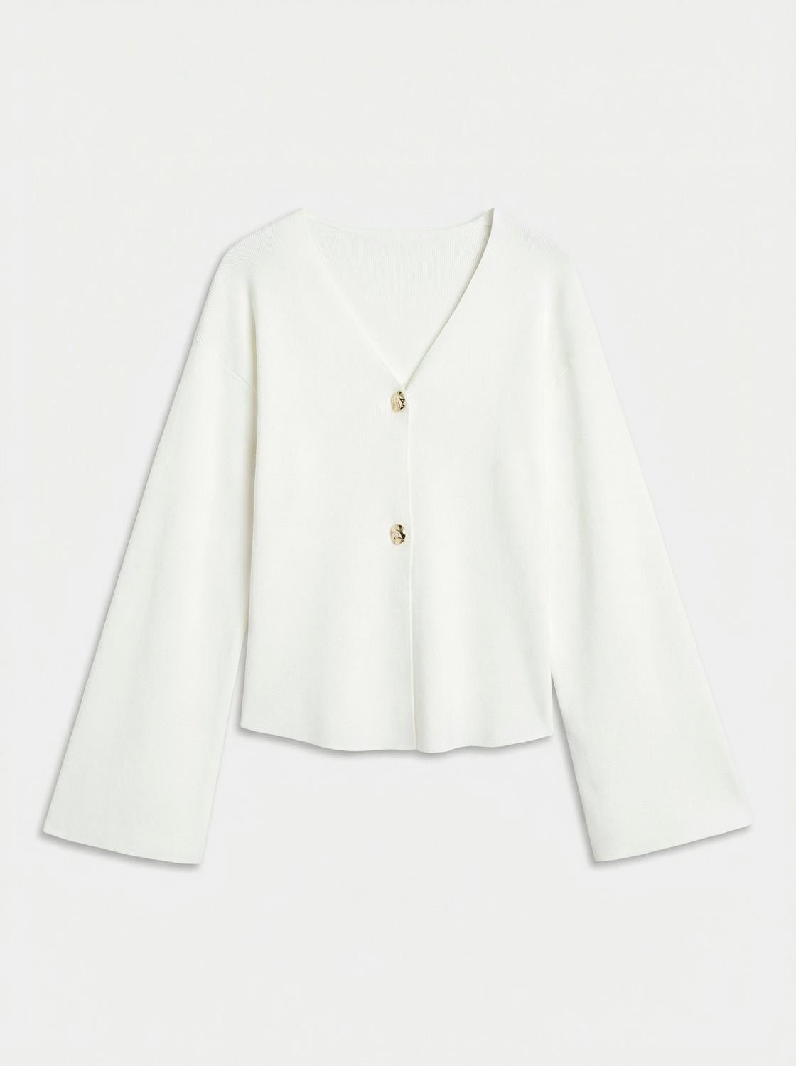 VMSUSANNE Knitted Cardigan - Snow White - VERO MODA & VILA Bergvik