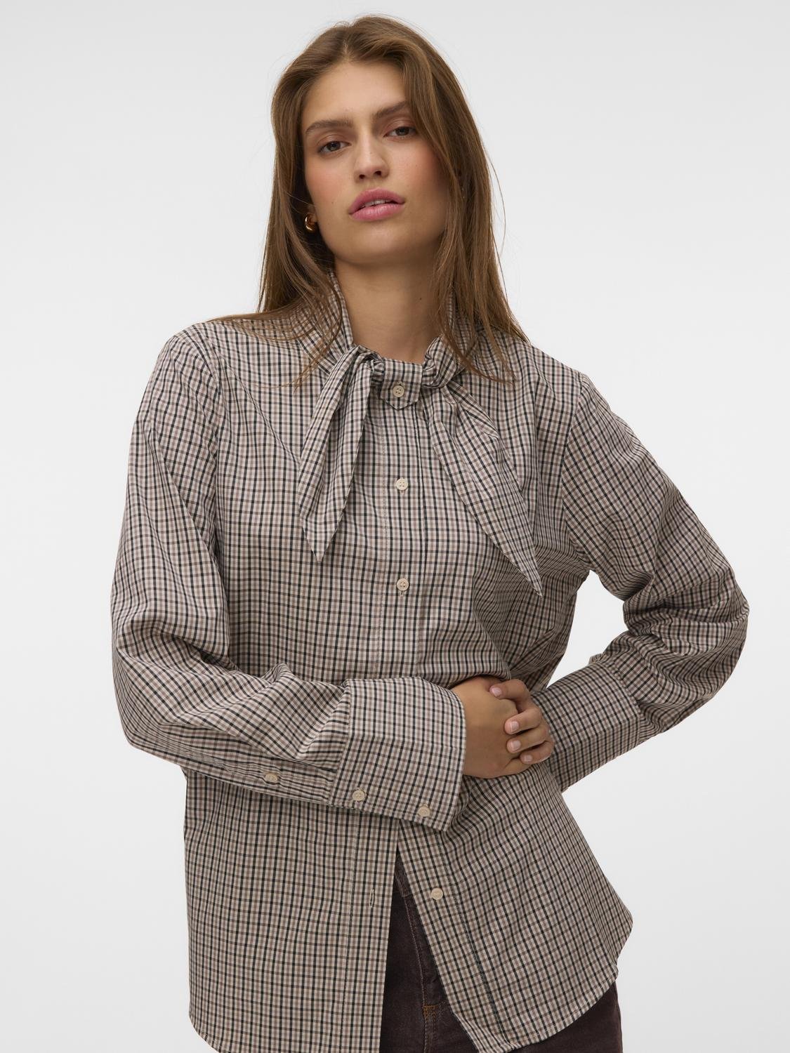 VMSYNNE Shirt - Oatmeal - VERO MODA & VILA Bergvik