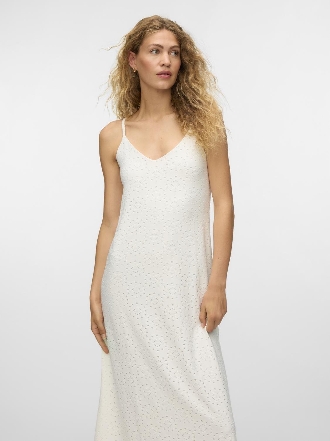 VMTASSA Long Dress - Snow White - VERO MODA & VILA Bergvik