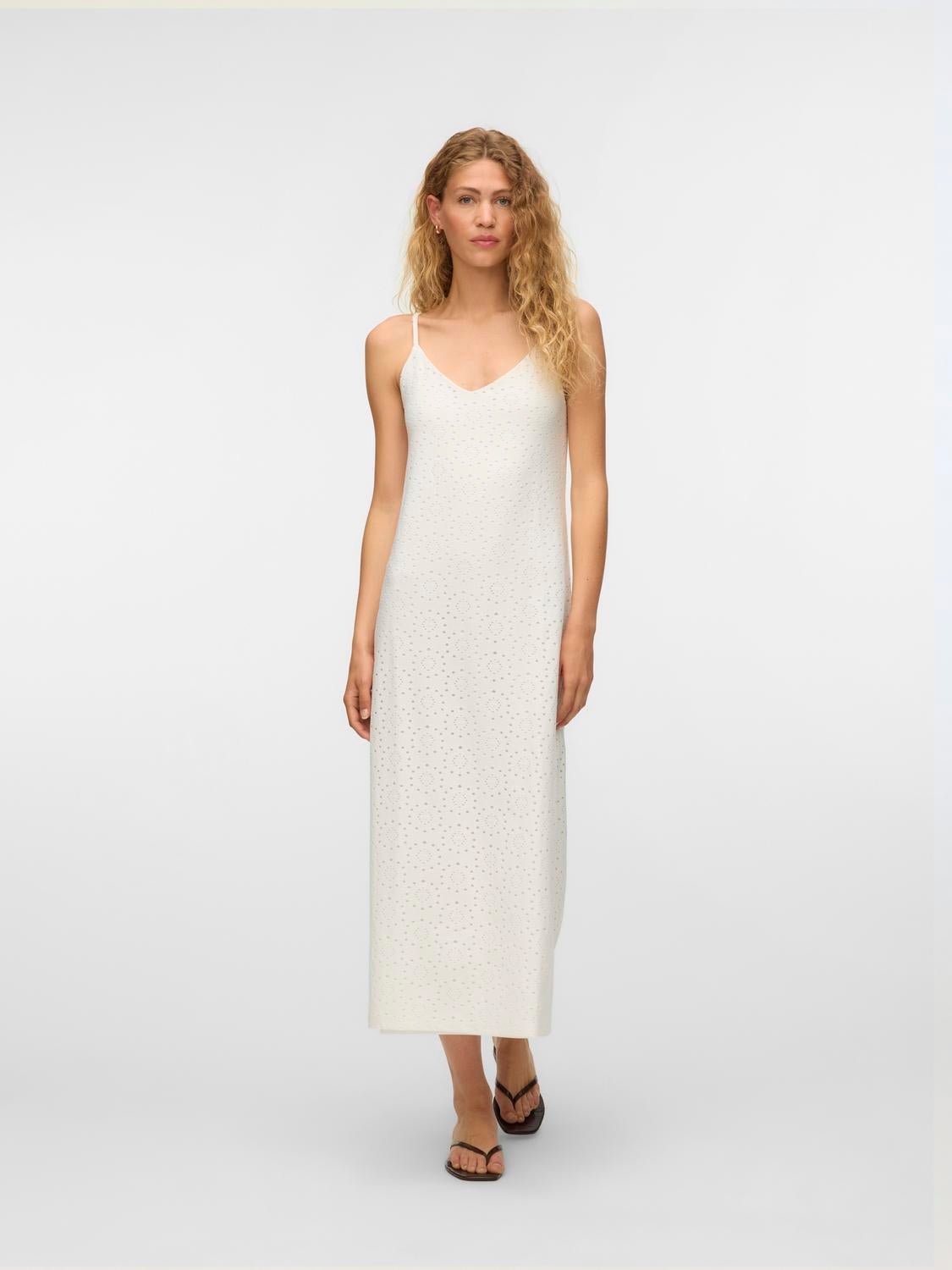 VMTASSA Long Dress - Snow White - VERO MODA & VILA Bergvik