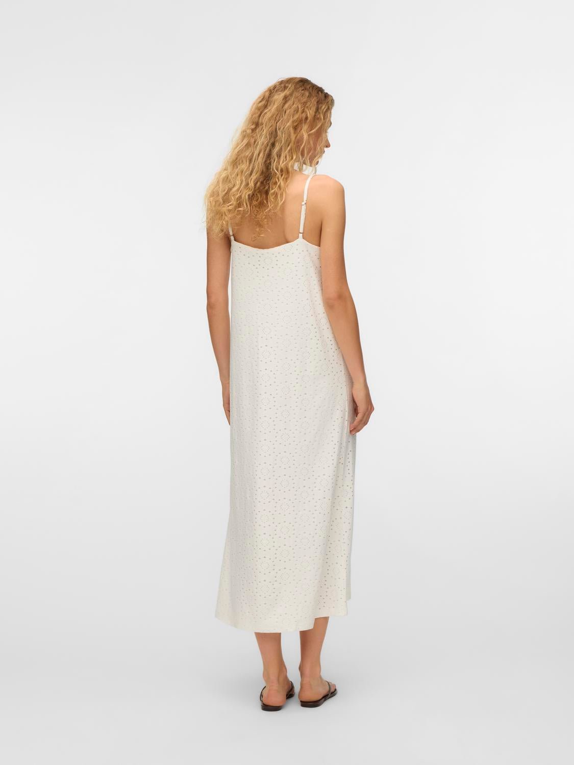 VMTASSA Long Dress - Snow White - VERO MODA & VILA Bergvik